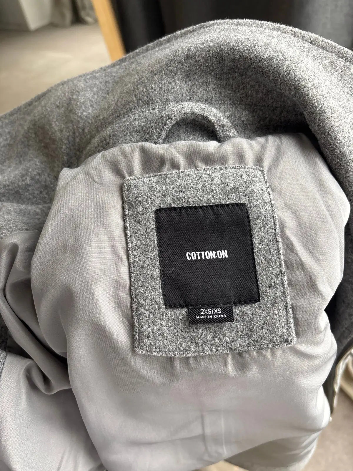 Cotton On Grey Zip Up Jacket