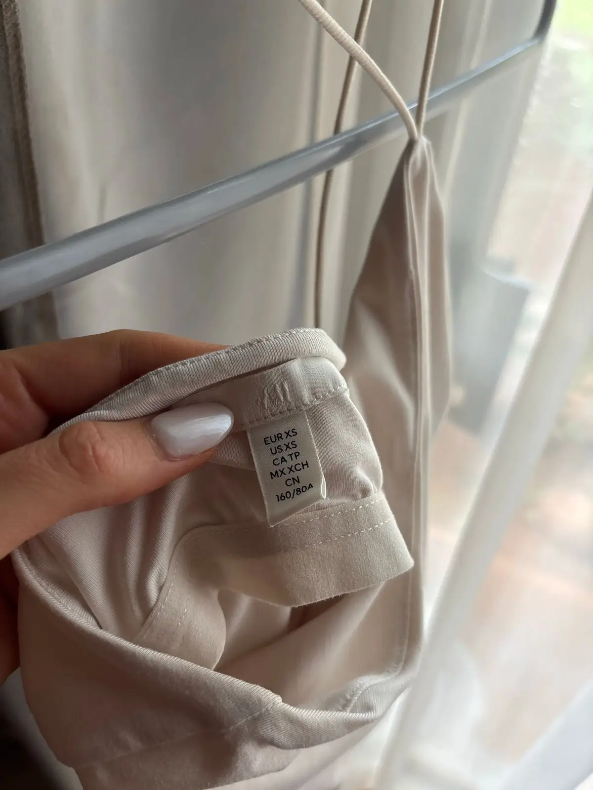 H&M Beige Halter Neck Bodysuit XS
