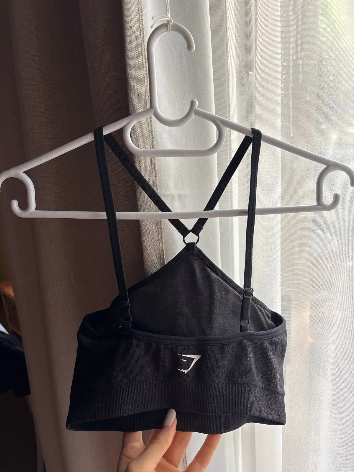 Gymshark Black Sports Crop Top