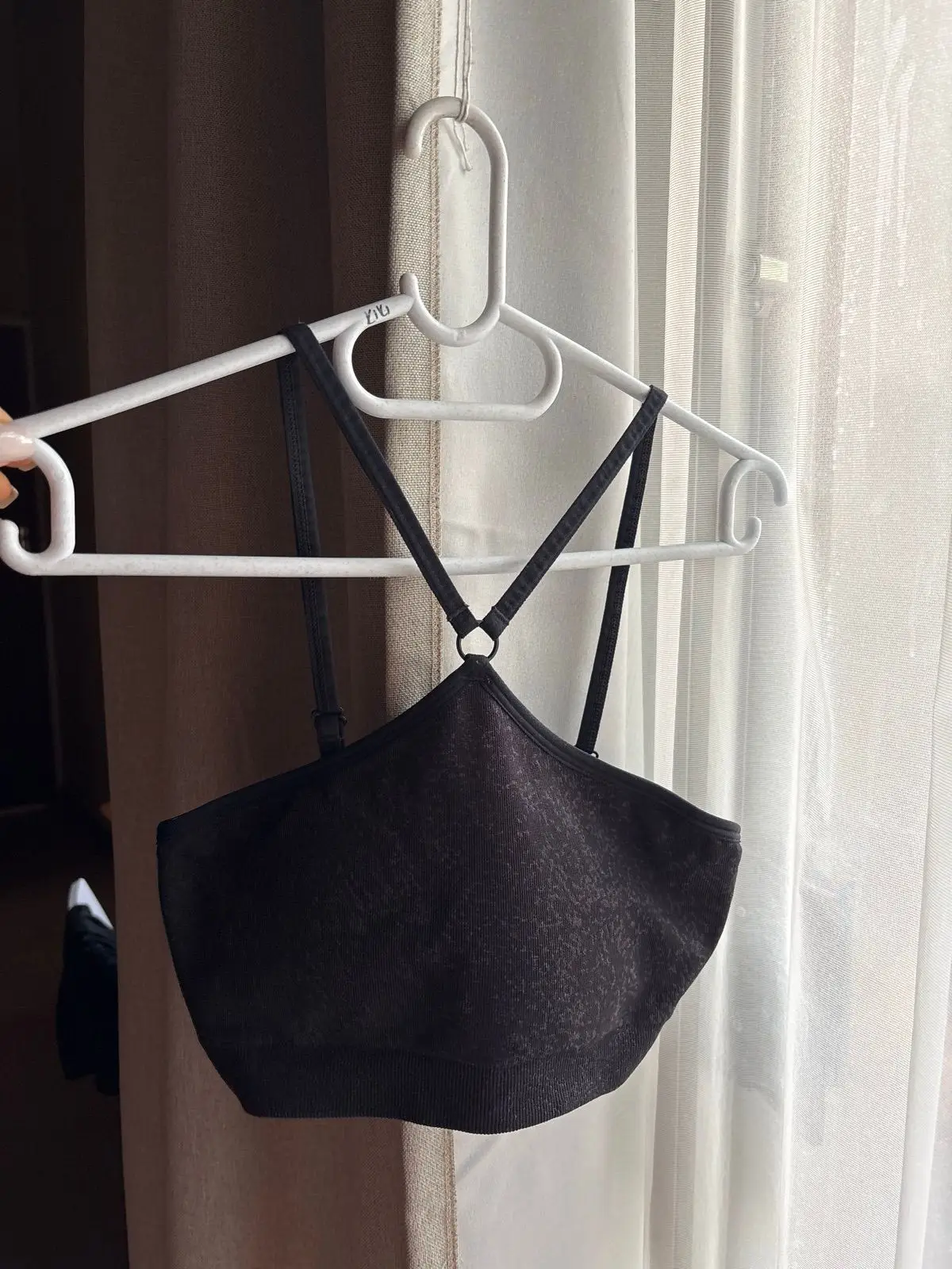 Gymshark Black Sports Crop Top