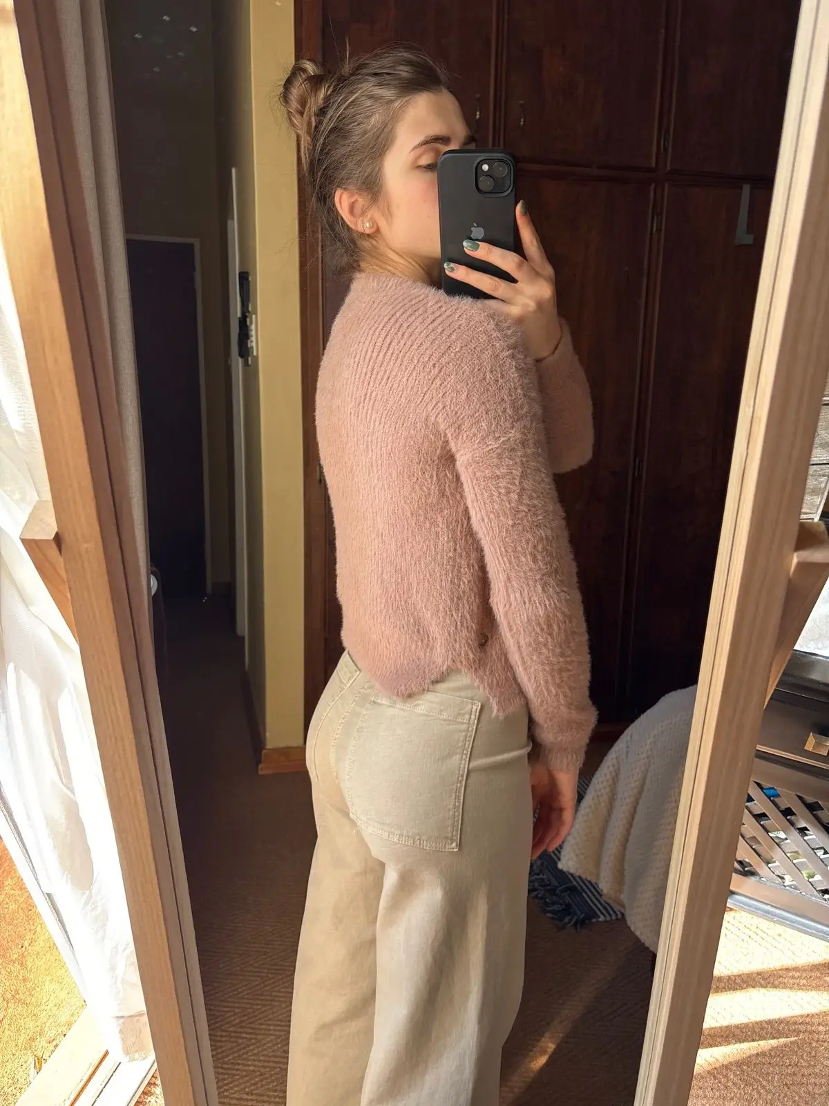 Refinery Pink Fluffy Knit Top