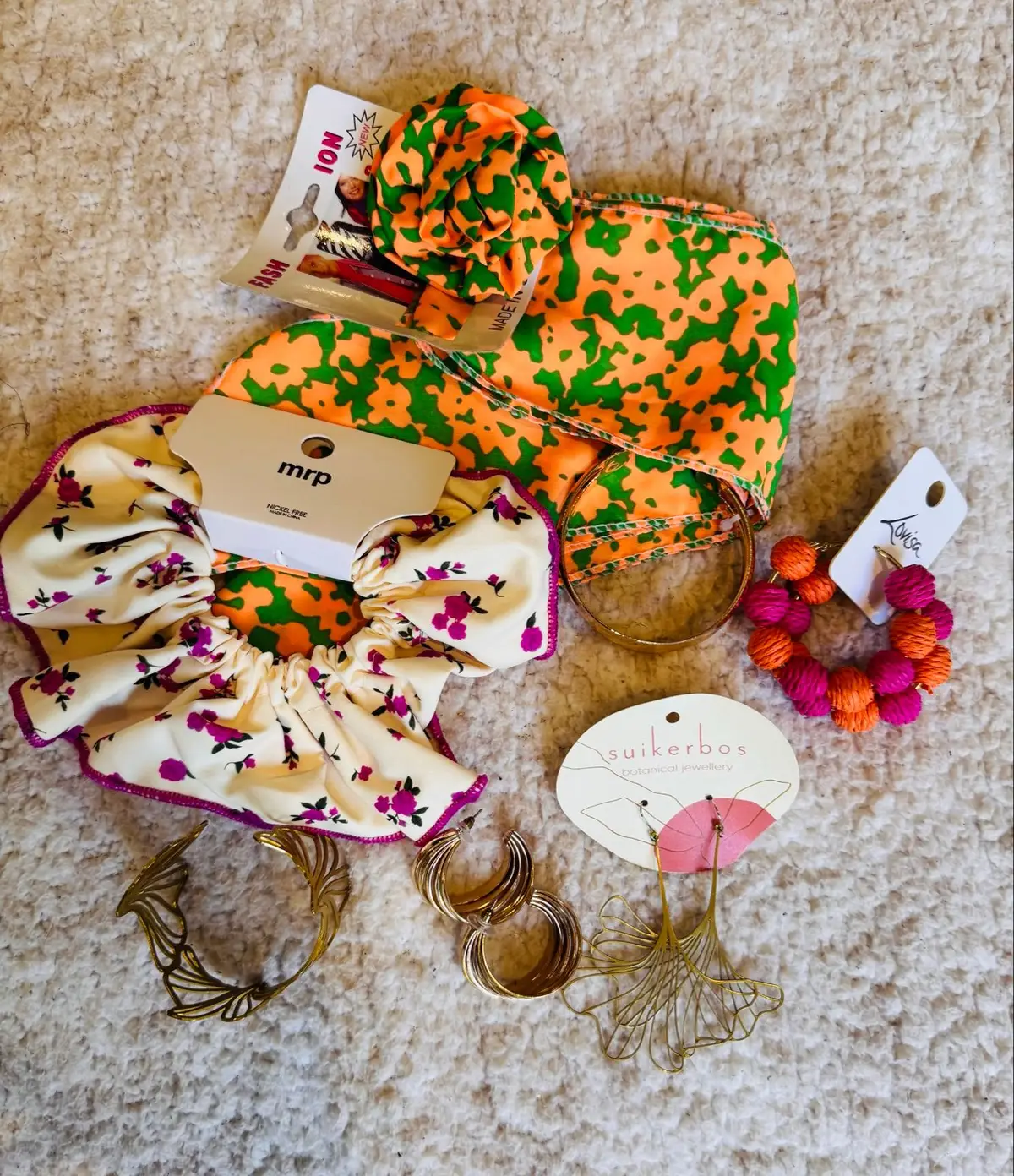 Accessory Bundle - Lovisa Suikerbos Mr Price Earrings Scrunchie Cuffs