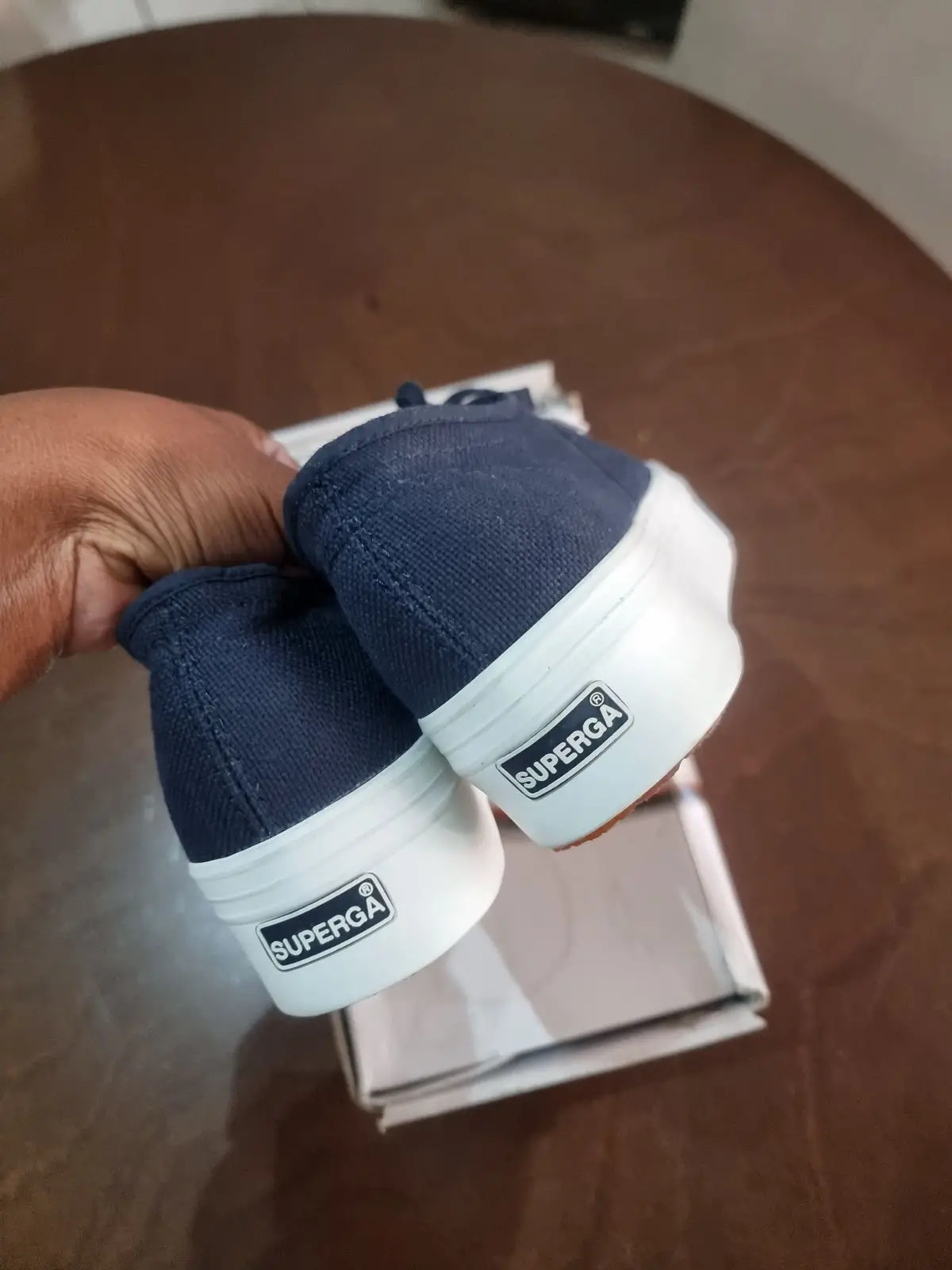 Superga 2790 Navy Platform Sneakers
