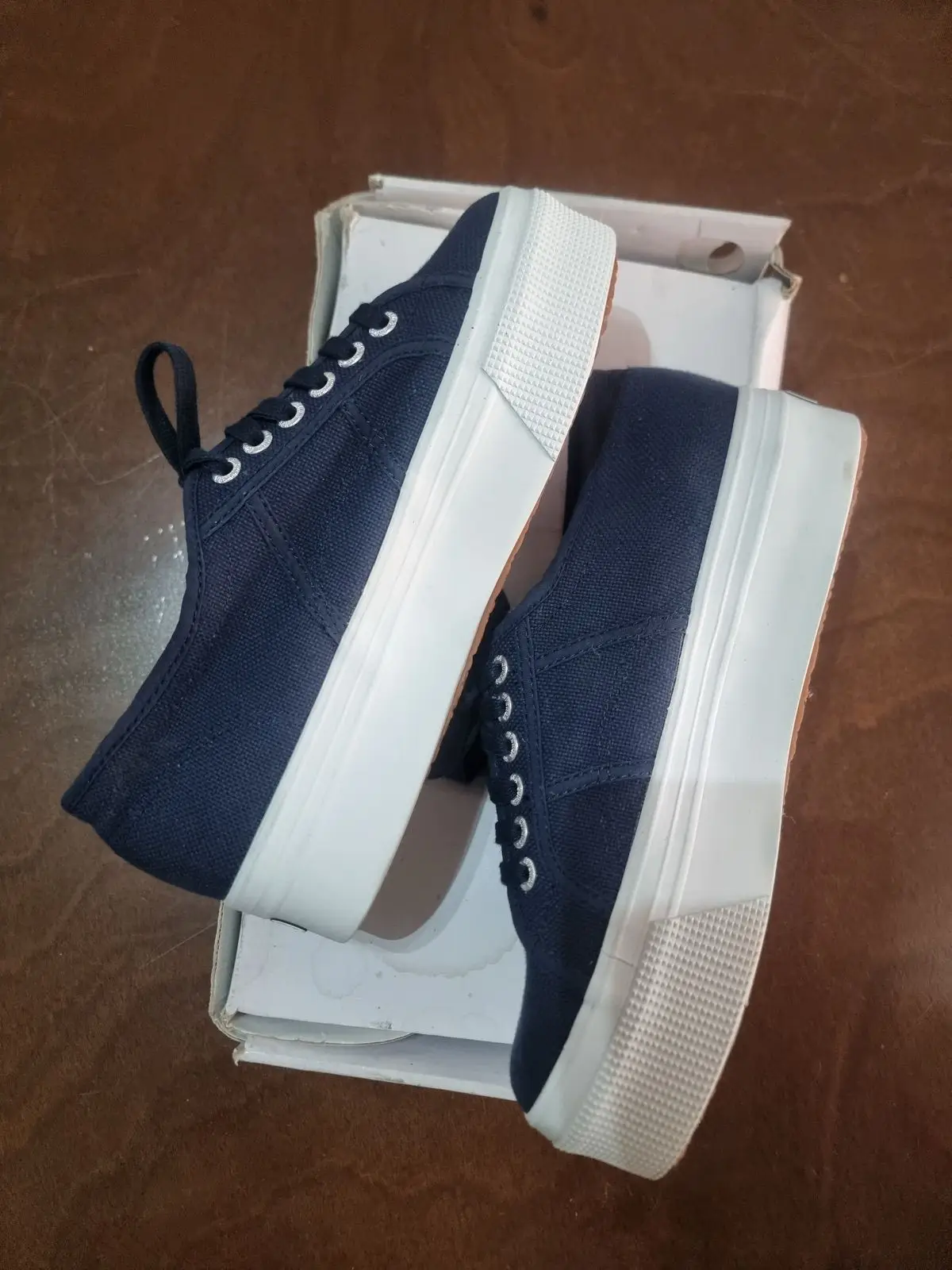 Superga 2790 Navy Platform Sneakers