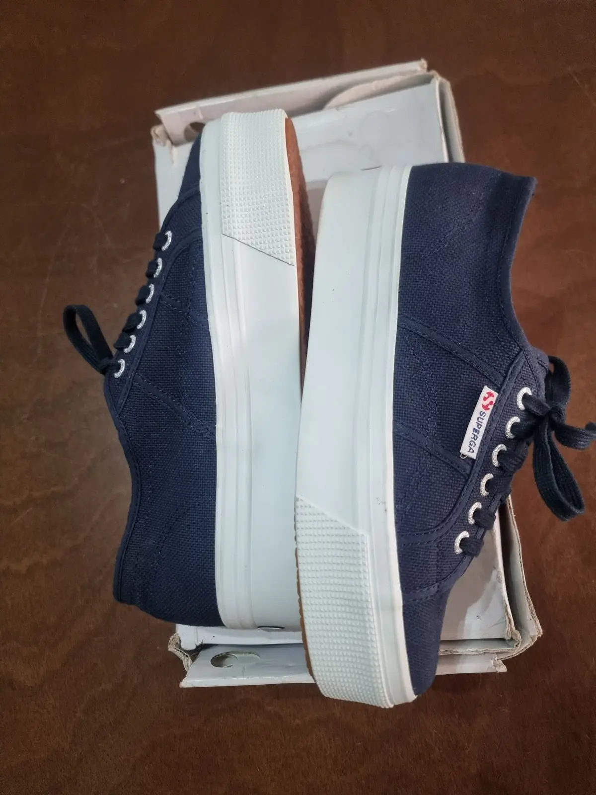 Superga 2790 Navy Platform Sneakers