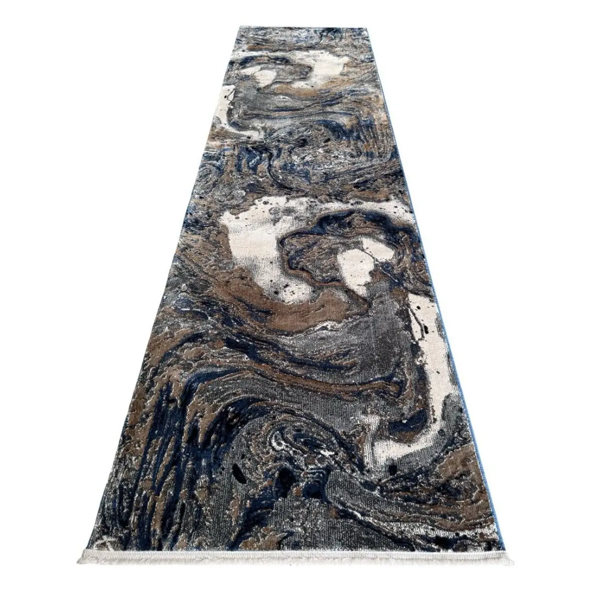 Golden Garden Soft Blue Base Runner 270 x 80cm