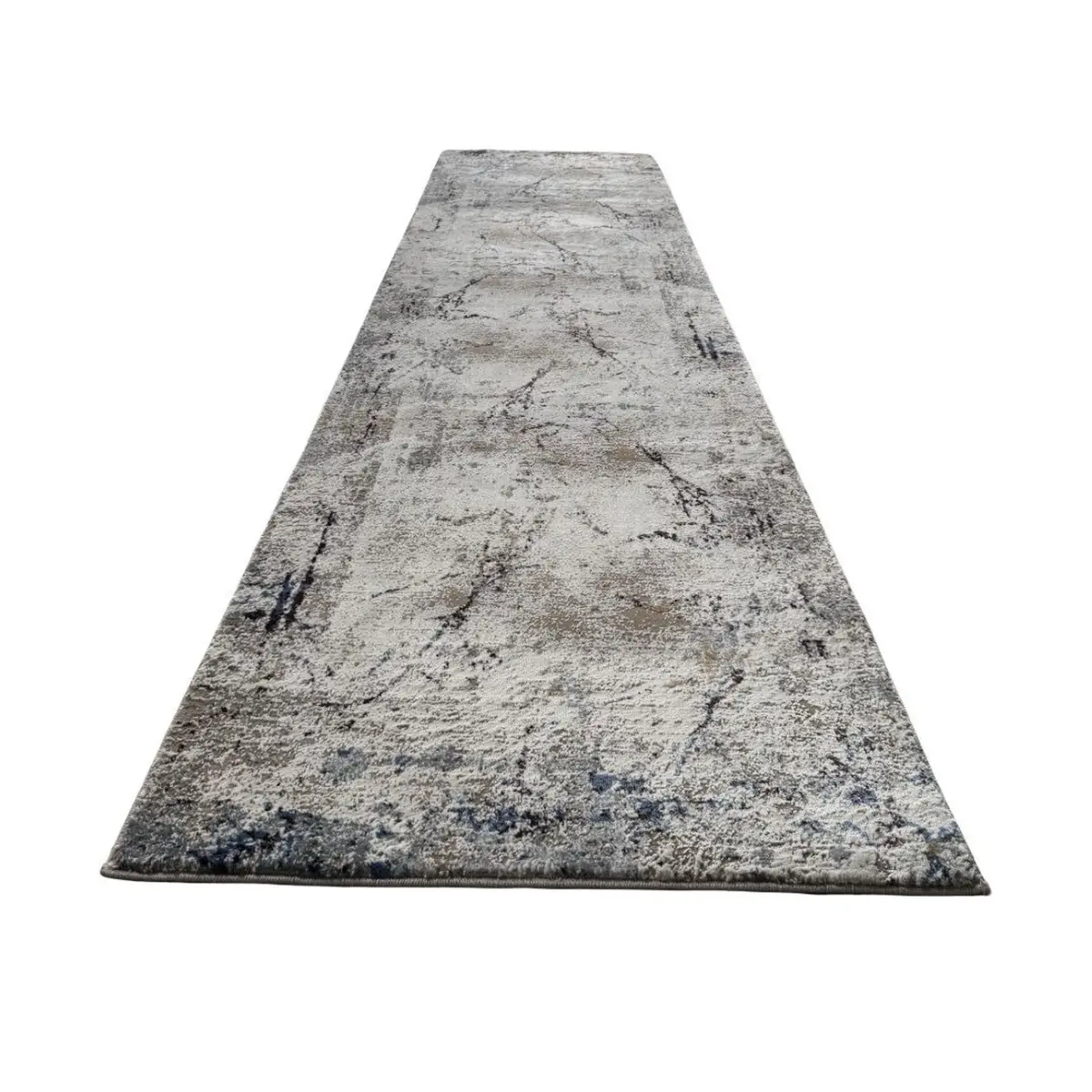 Abstract Runner Rug Beige & Cream 300 x 80cm