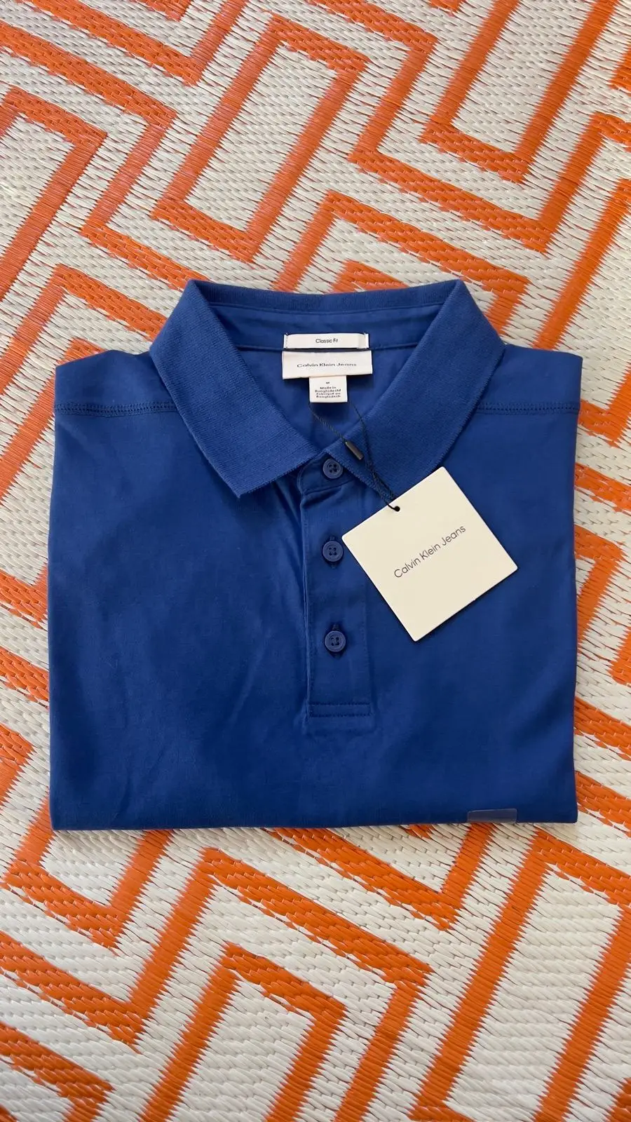 Calvin Klein Blue Polo T-Shirt Size M