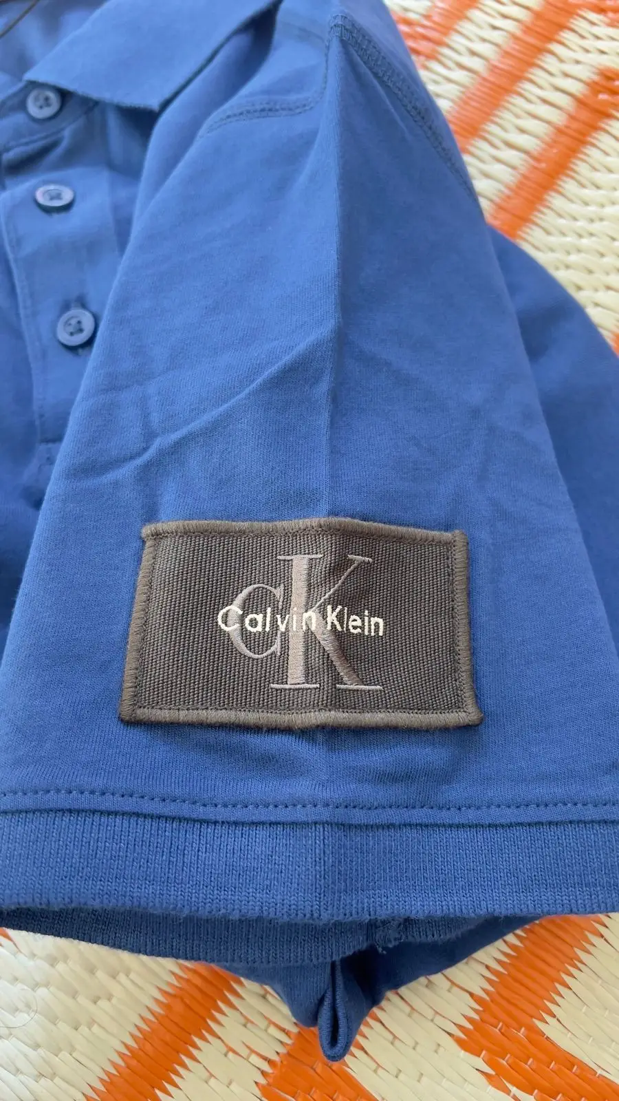 Calvin Klein Blue Polo T-Shirt Size M