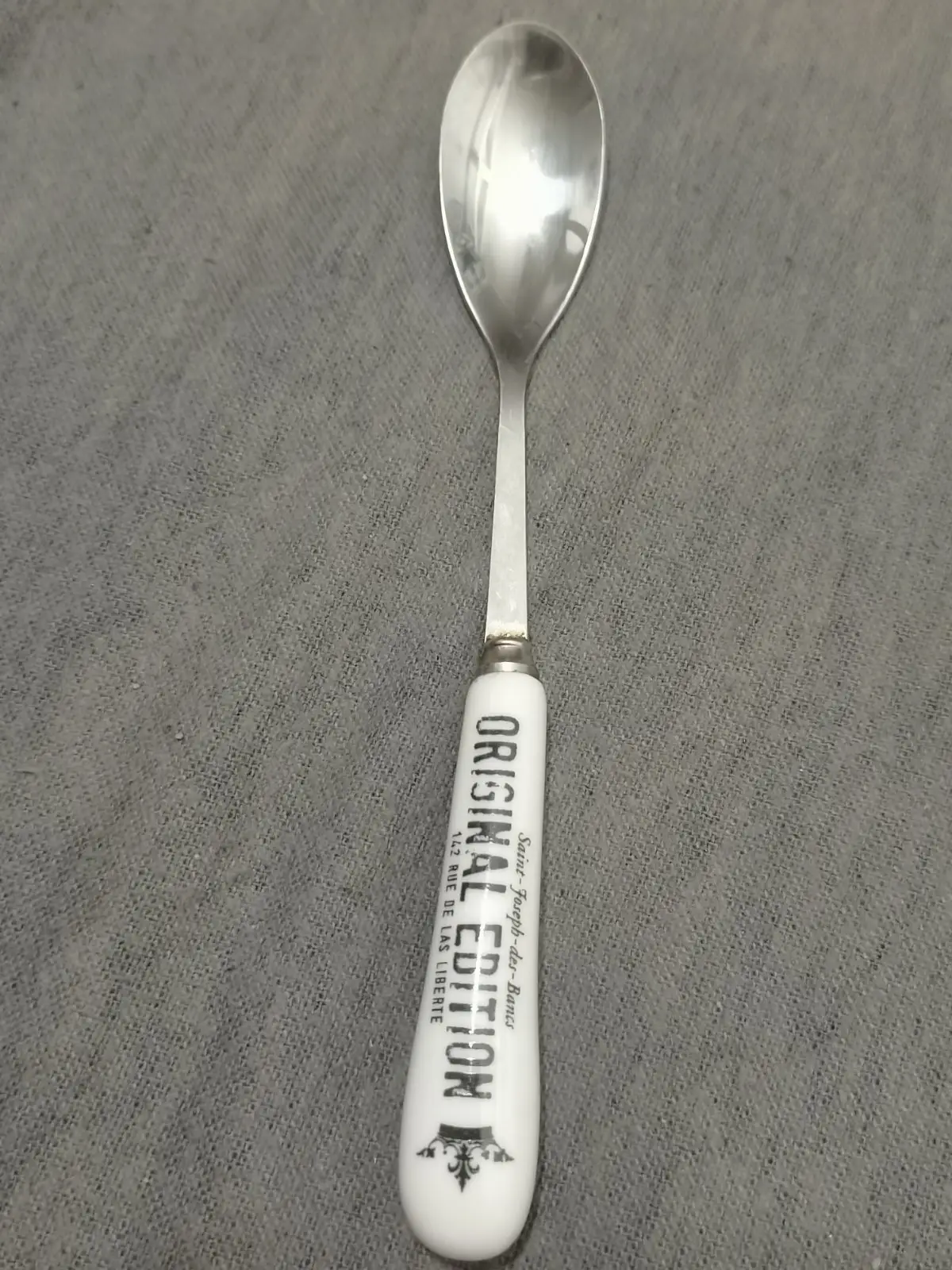 Set of 6 Stainless Steel Spoons with Ceramic Handles