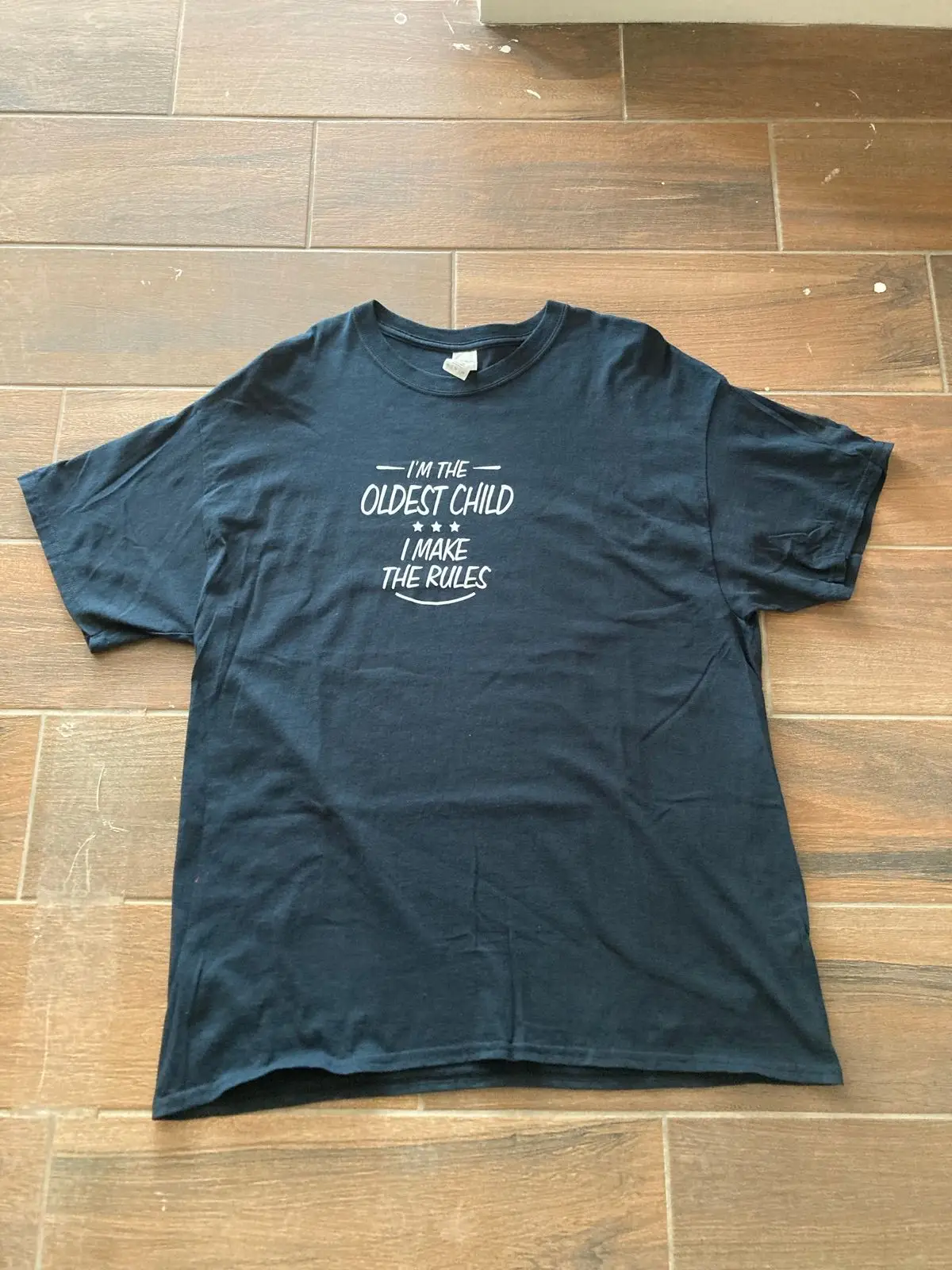 Black Graphic T-Shirt Oldest Child XL