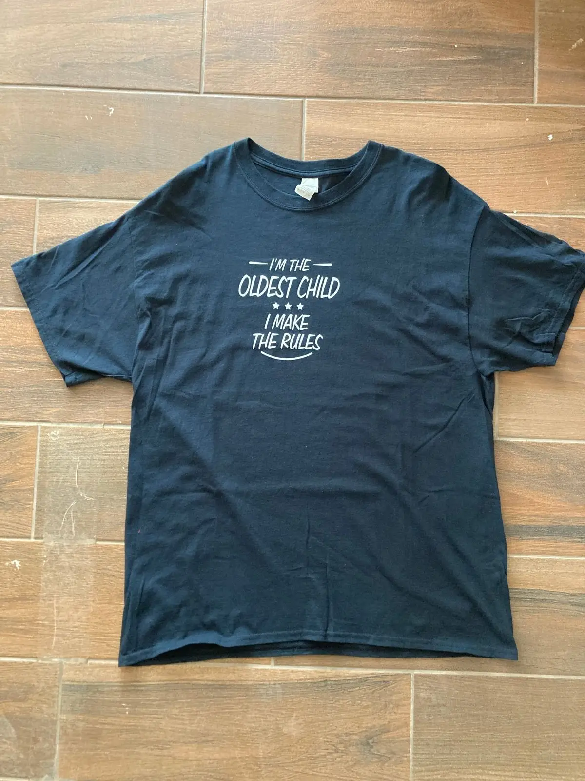 Black Graphic T-Shirt Oldest Child XL