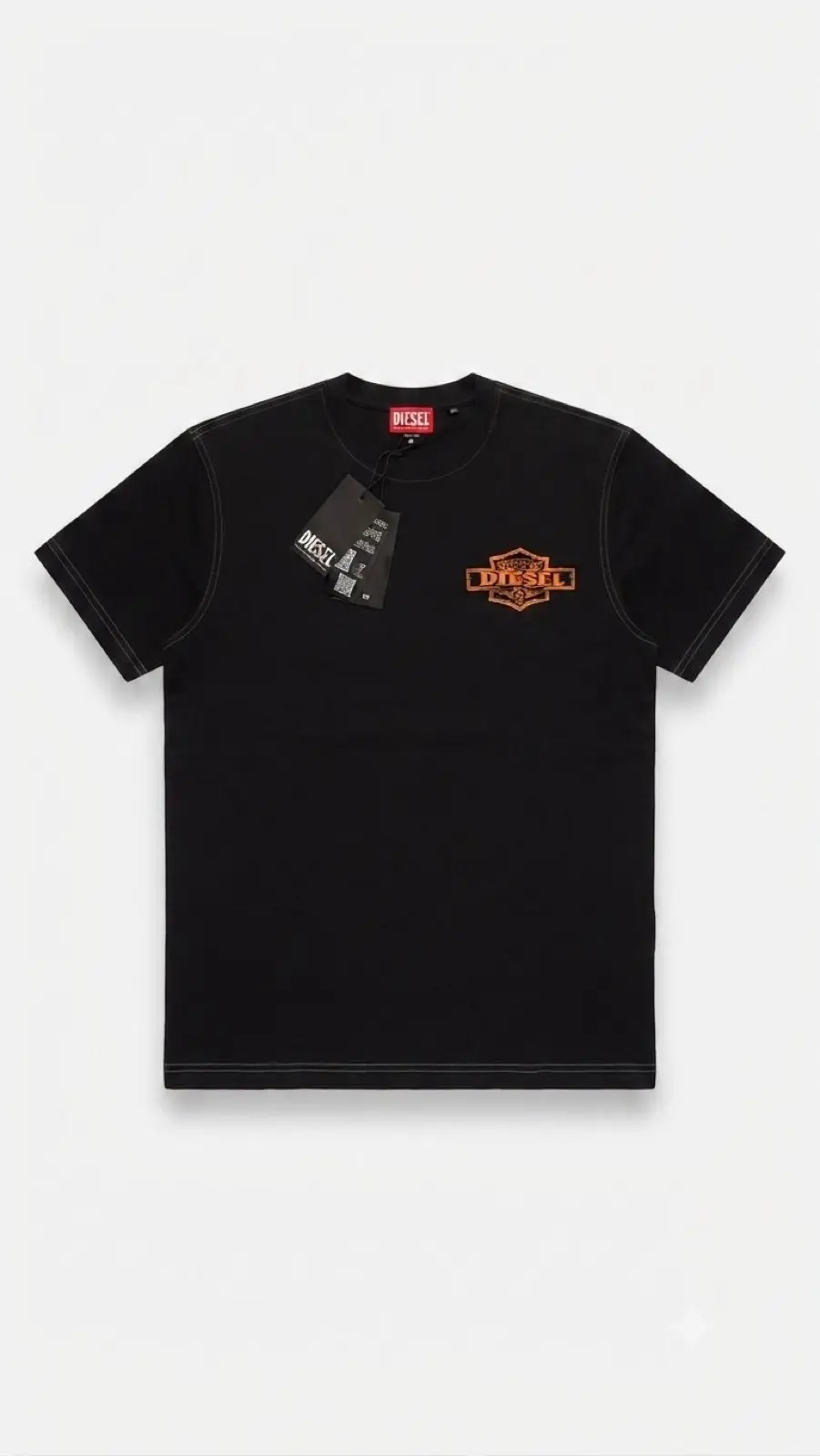 Diesel Black T-Shirt with Chest Logo