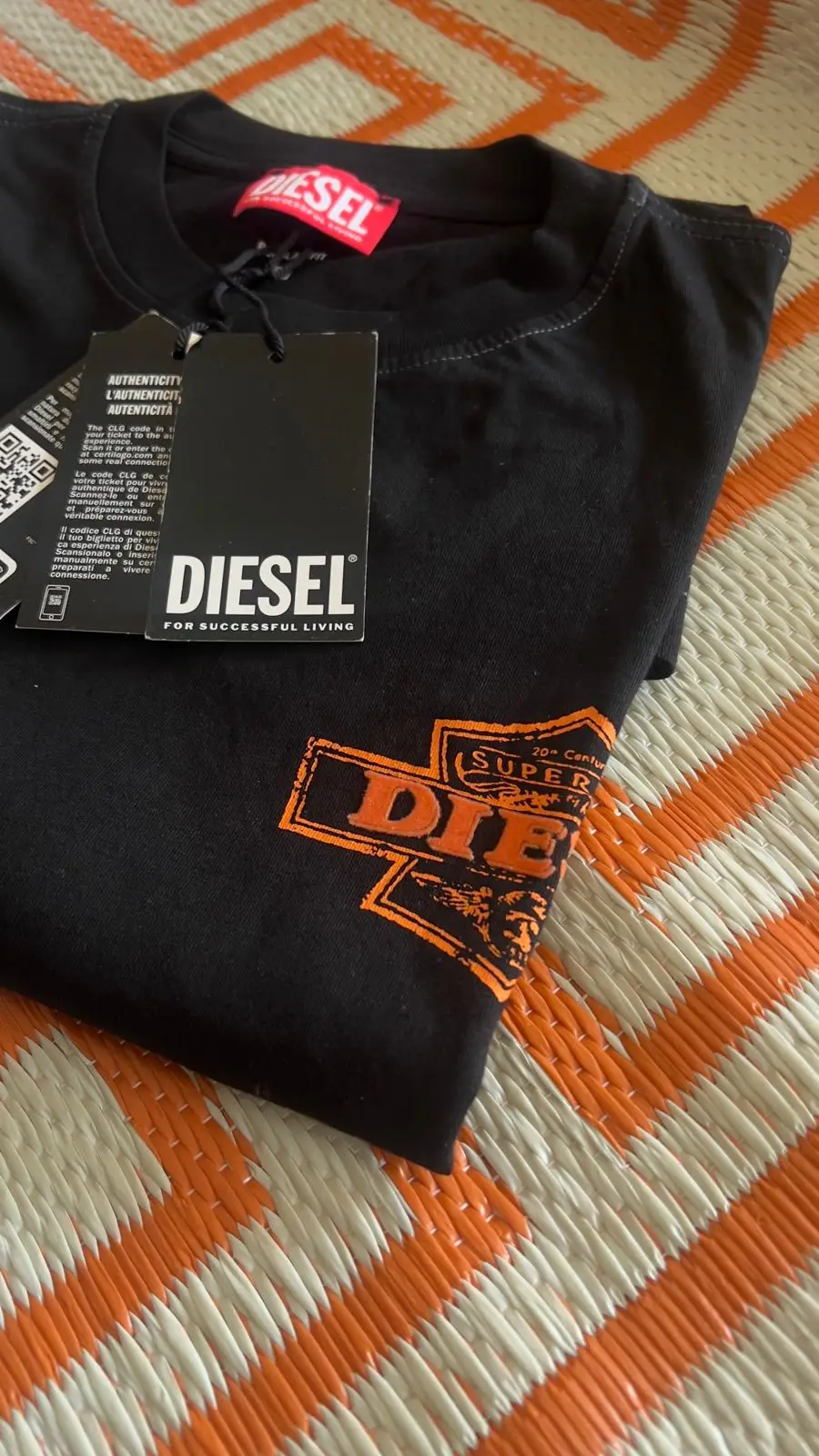 Diesel Black T-Shirt with Chest Logo