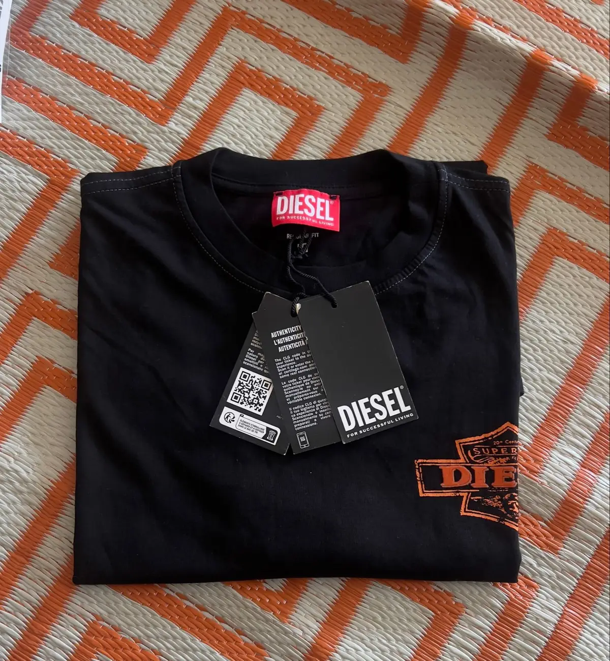 Diesel Black T-Shirt with Chest Logo