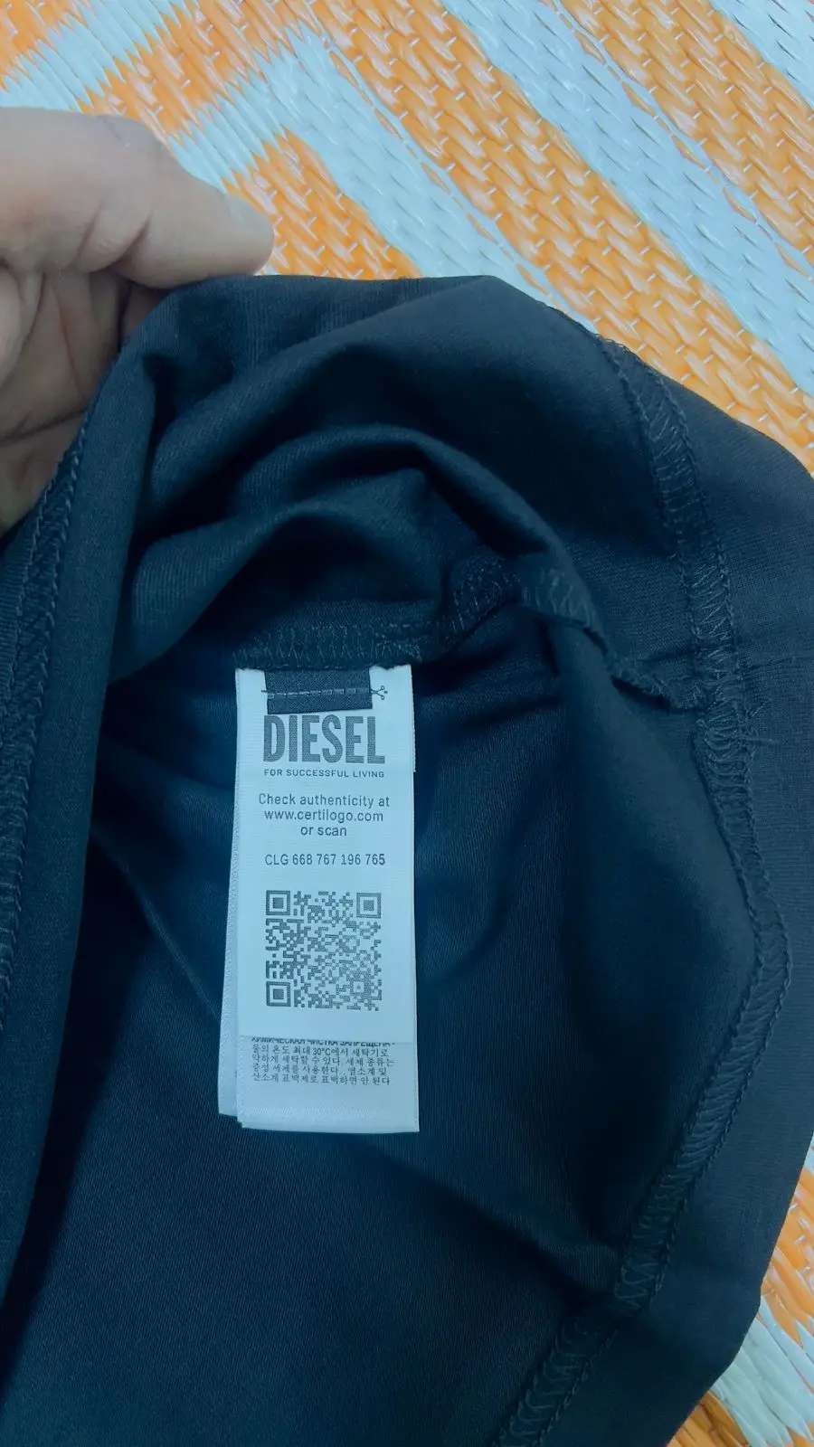 Diesel Black T-Shirt with Chest Logo