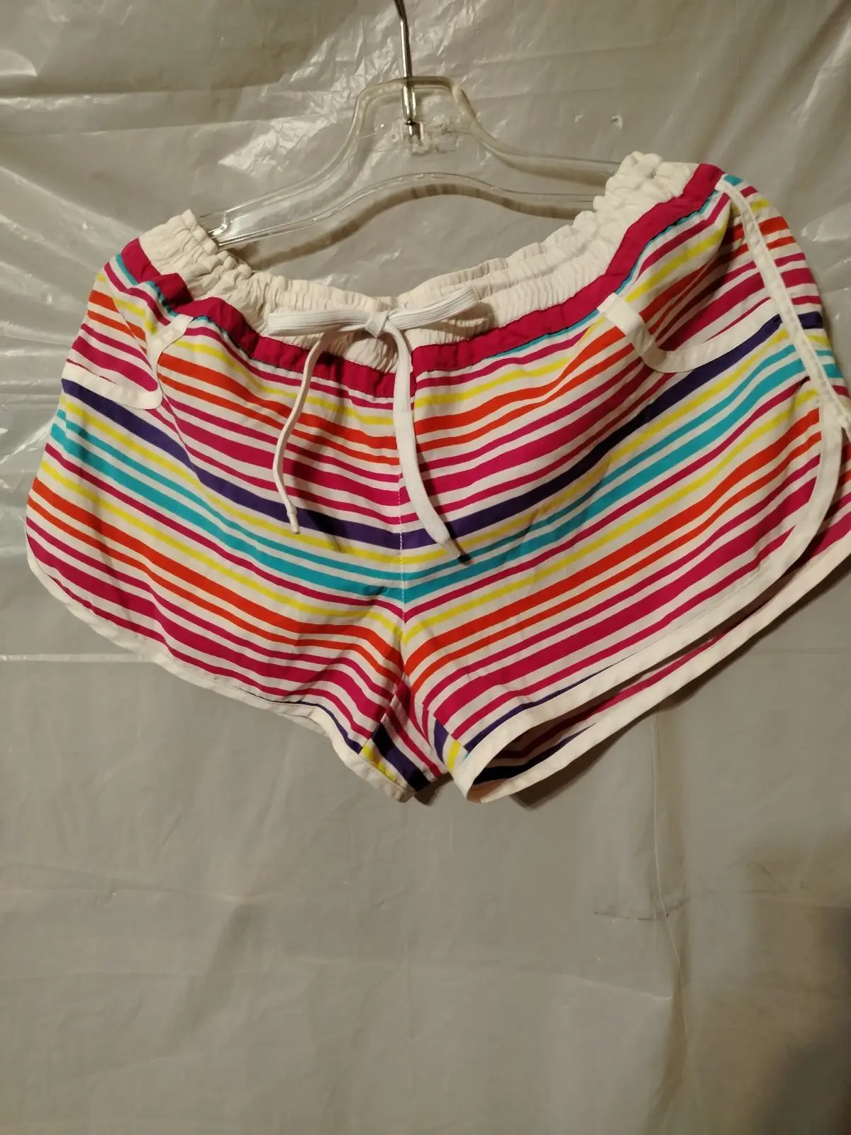 Woolworths Multicoloured Striped Summer Shorts Size 16