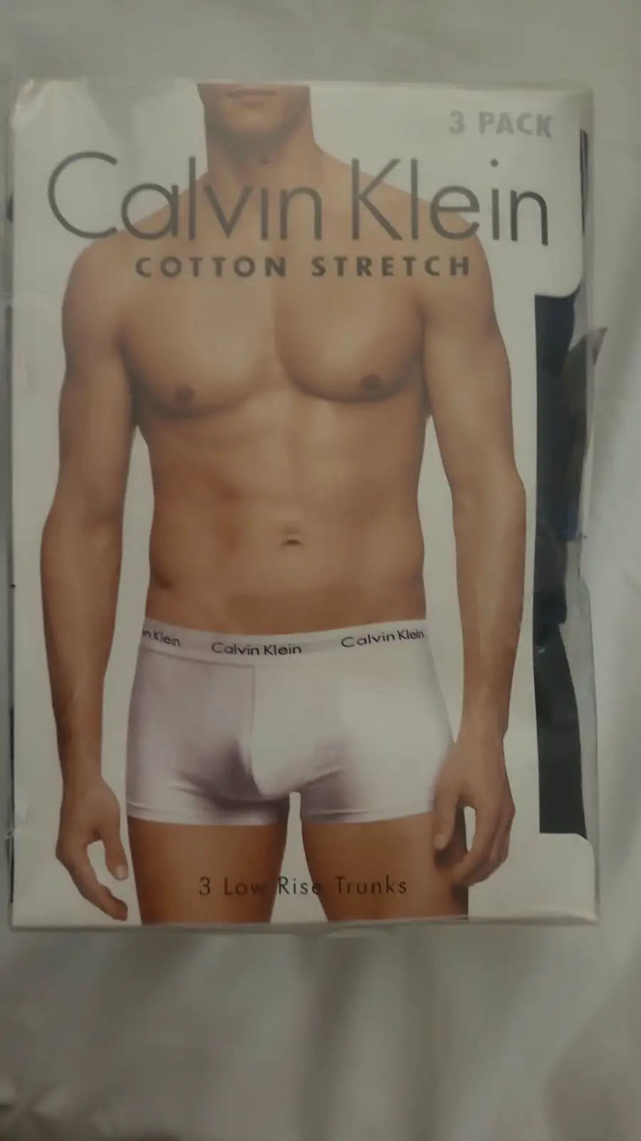 Calvin Klein Cotton Stretch Trunks 3-Pack Black Grey Navy
