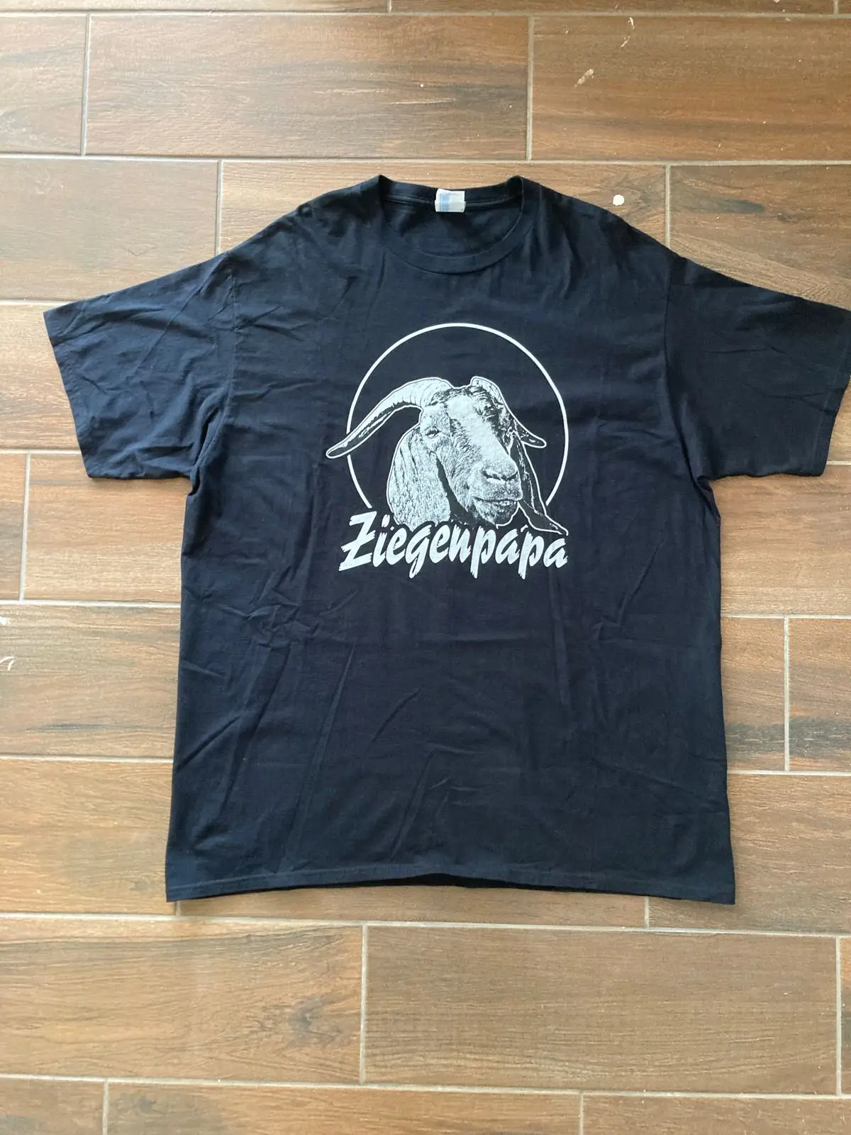 Ziegenpapa Goat Graphic Black T-Shirt