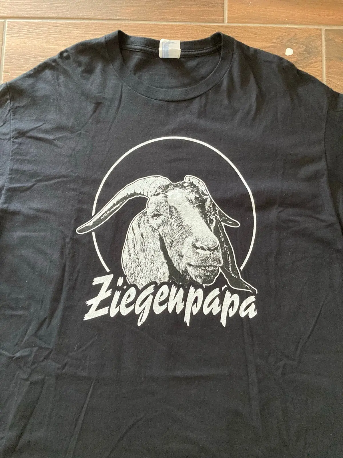 Ziegenpapa Goat Graphic Black T-Shirt