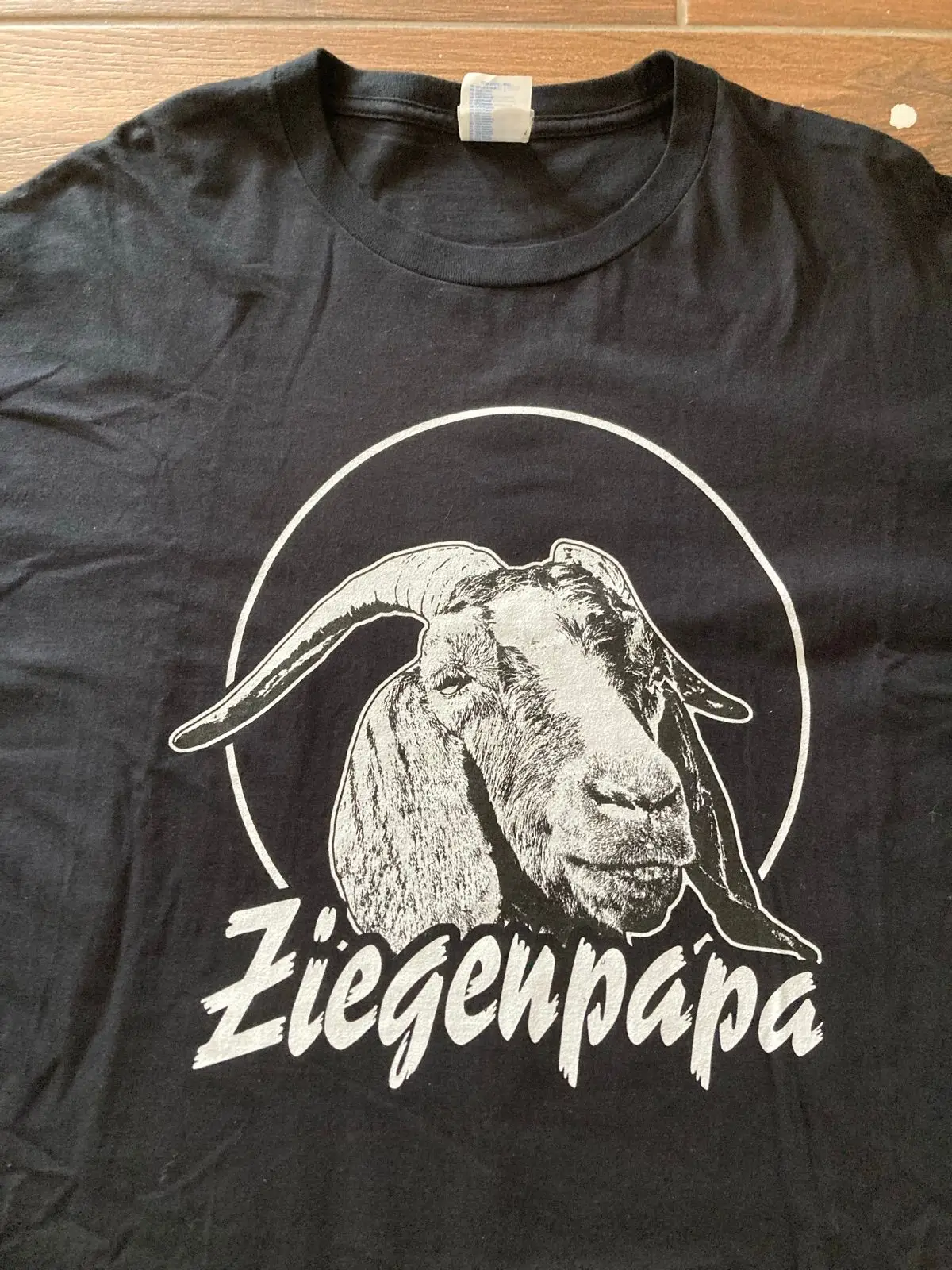 Ziegenpapa Goat Graphic Black T-Shirt