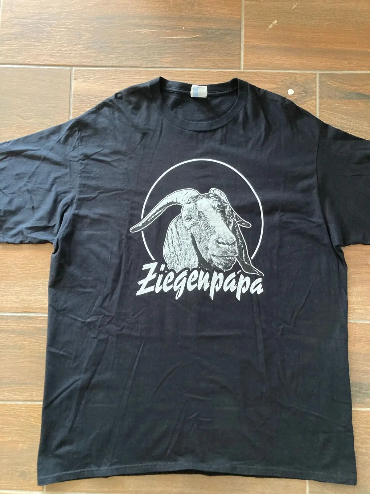 Ziegenpapa Goat Graphic Black T-Shirt
