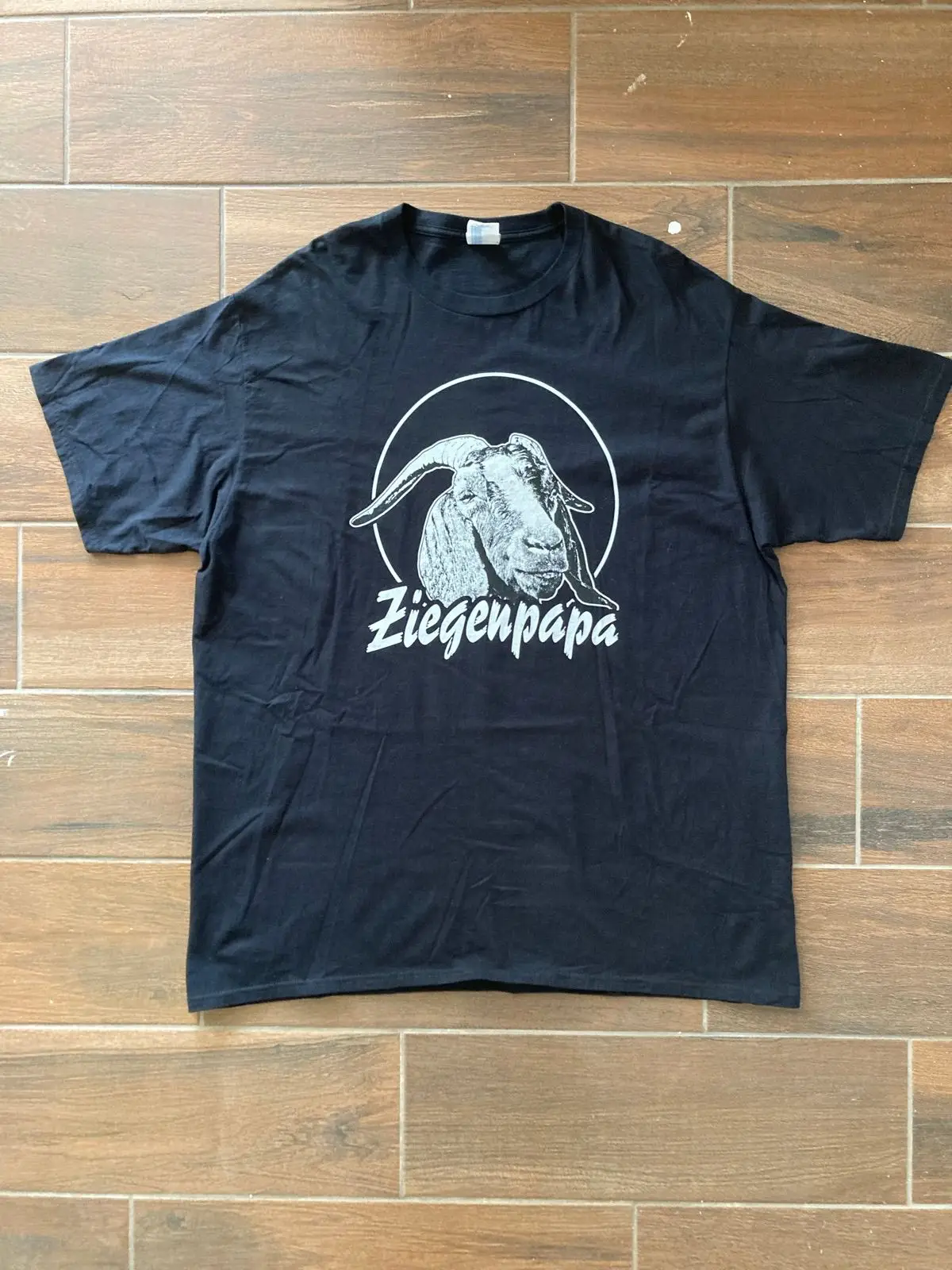 Ziegenpapa Goat Graphic Black T-Shirt
