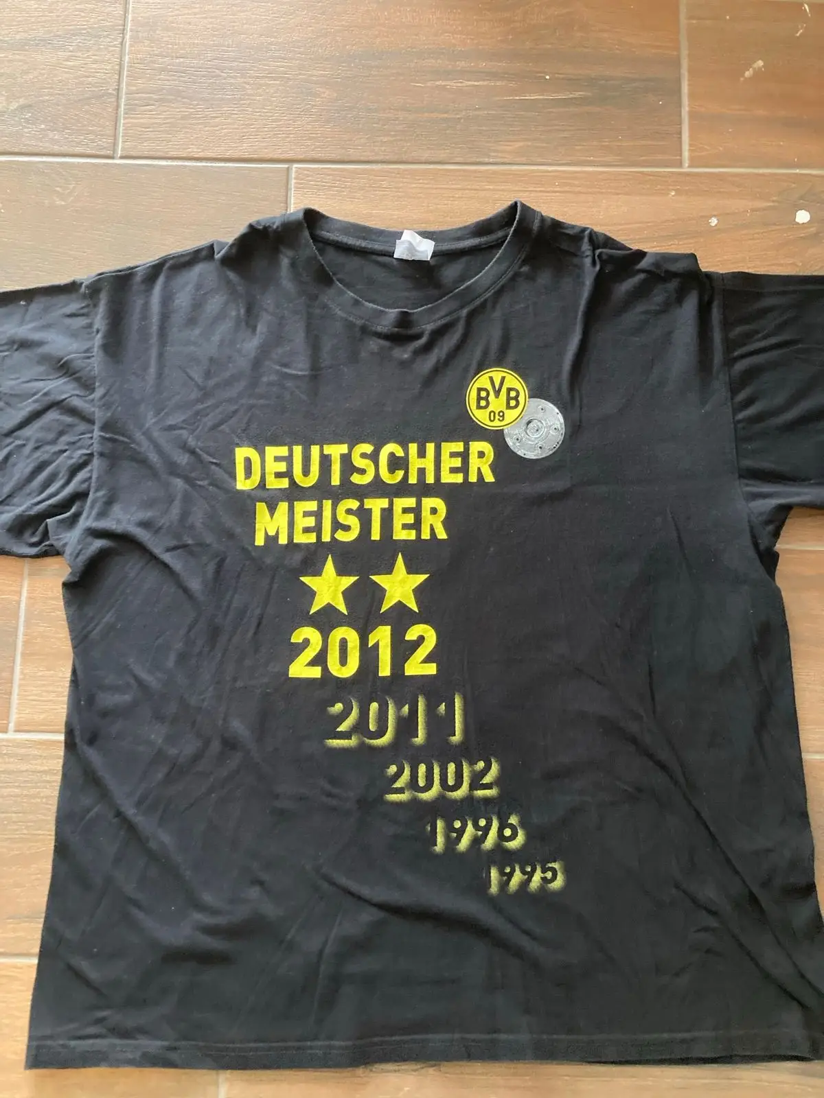 BVB 09 Deutscher Meister Black T-Shirt