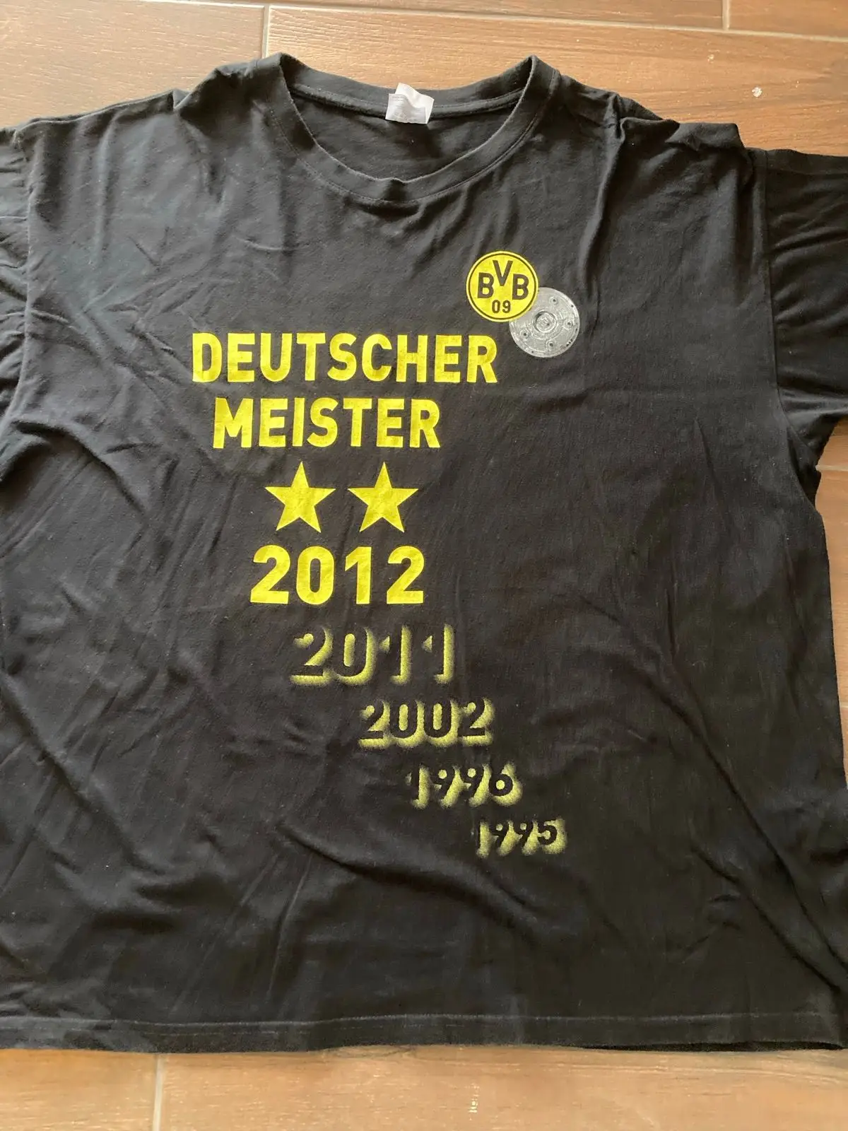 BVB 09 Deutscher Meister Black T-Shirt