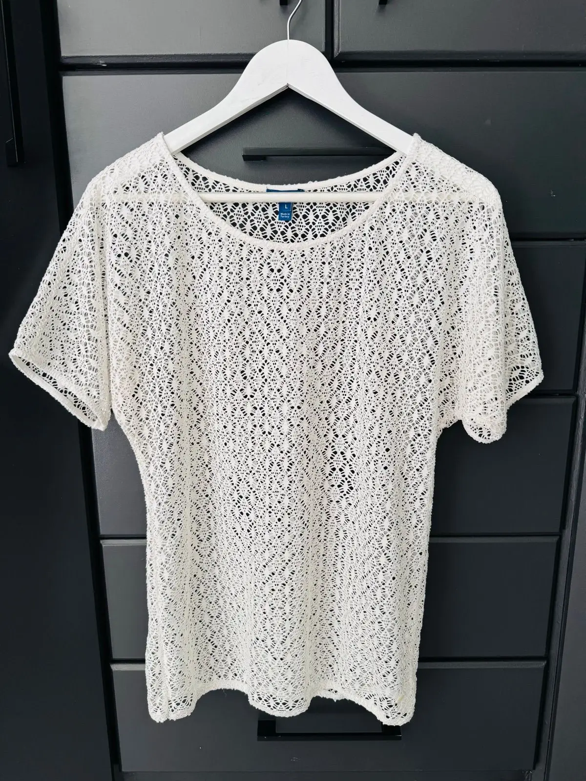 Tom Tailor White Crochet Lace Top