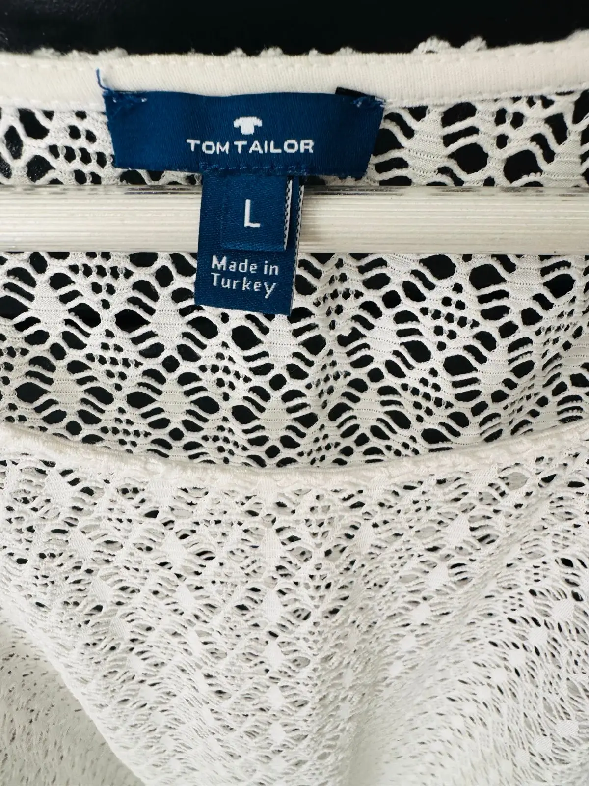 Tom Tailor White Crochet Lace Top