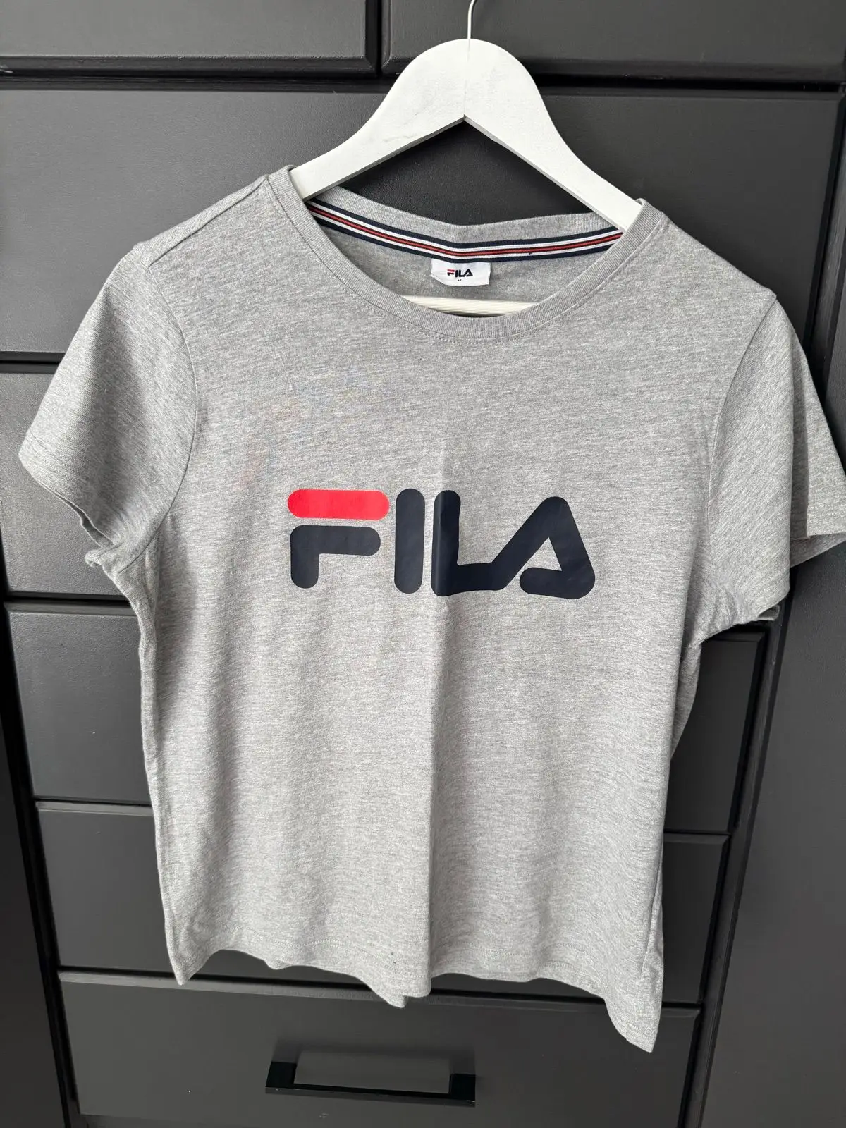 Fila Grey Logo T-Shirt Size M