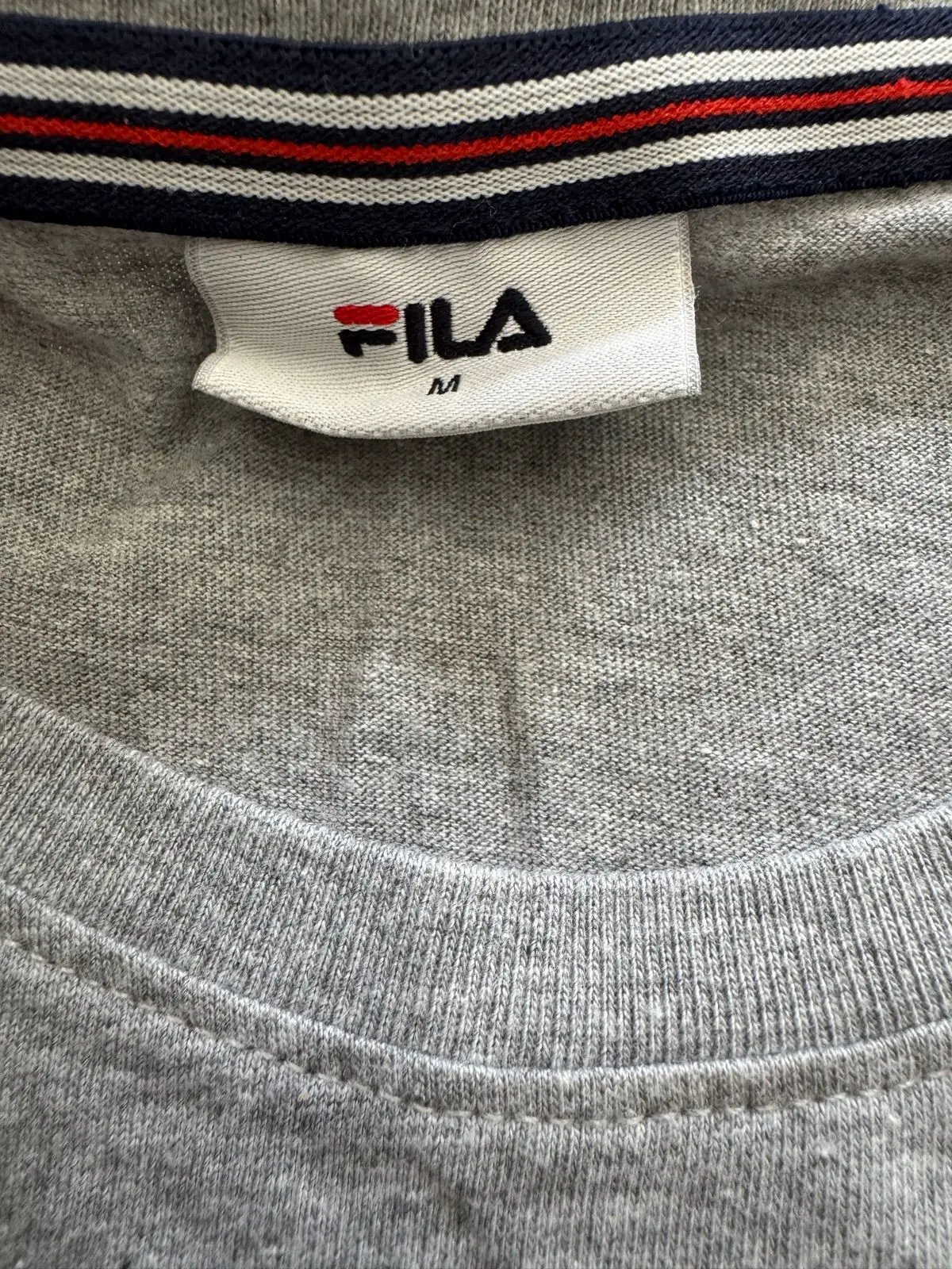 Fila Grey Logo T-Shirt Size M