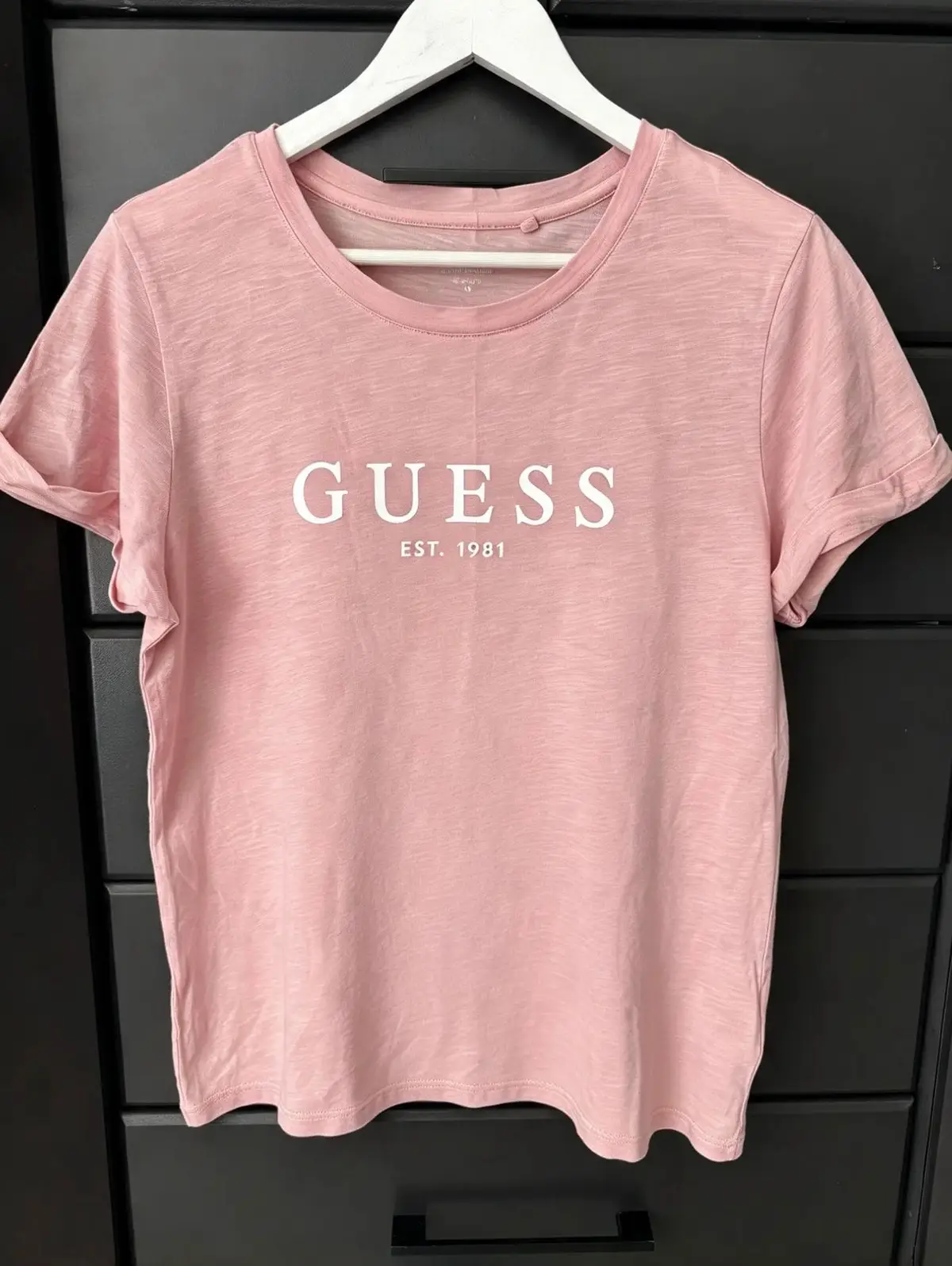 Guess Pink Logo T-Shirt Size M