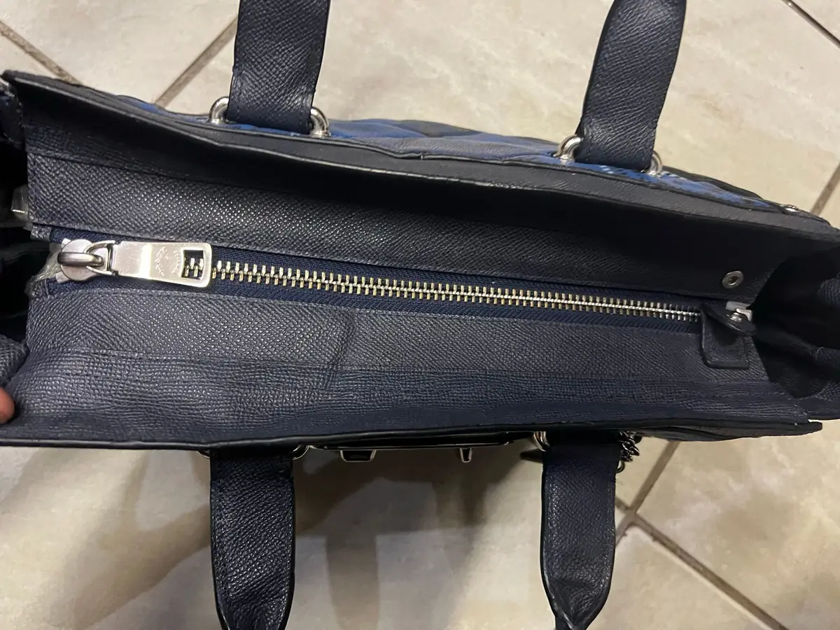 Coach Blue Patterned Handbag