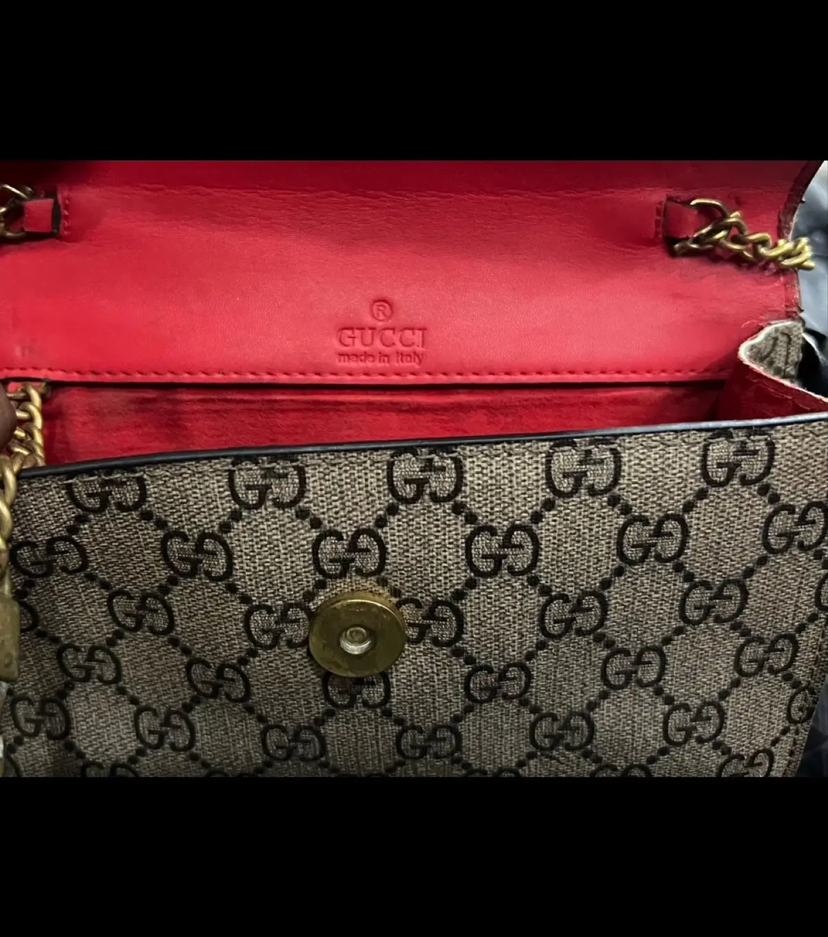 Gucci Monogram Cherry Shoulder Bag