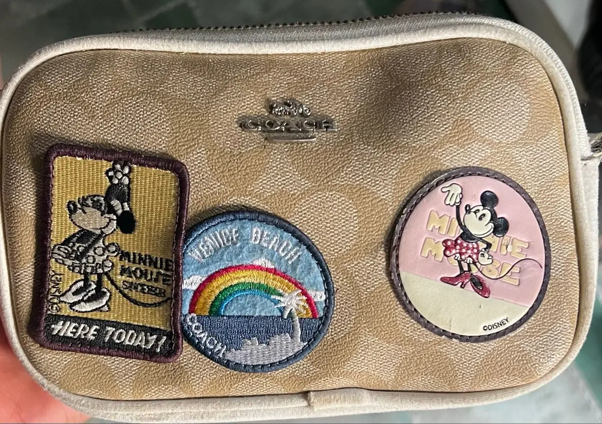 Coach Disney Minnie Mouse Patch Cosmetic Bag