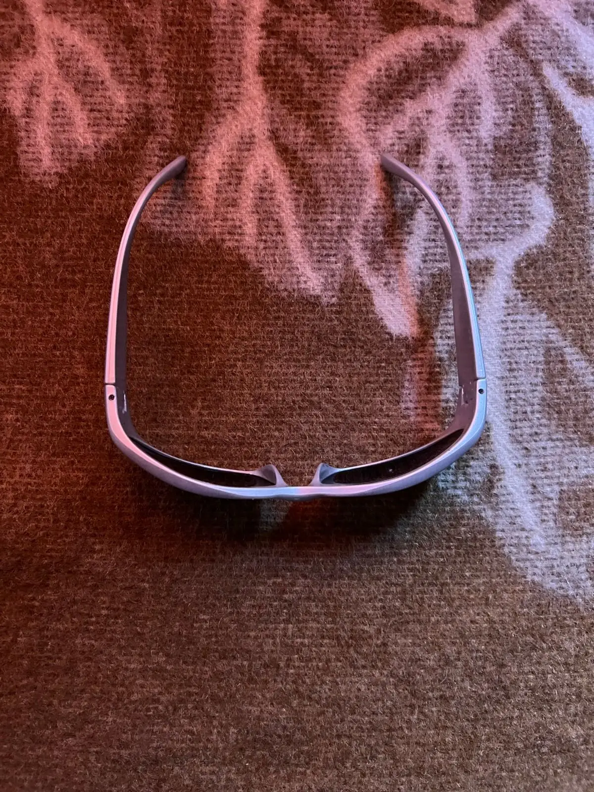 Silver-Tone Wrap Sunglasses
