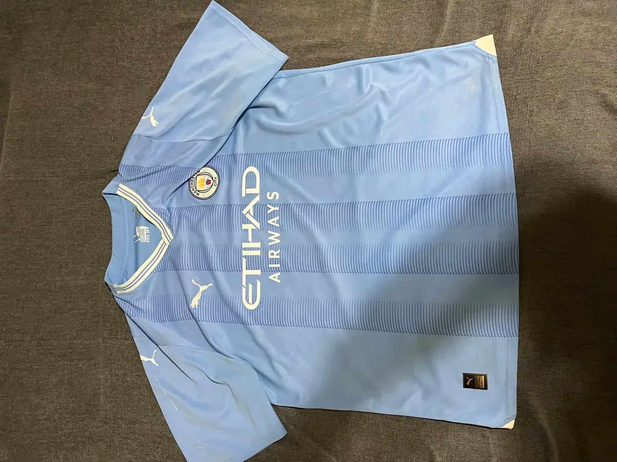 Puma Manchester City FC Home Jersey Light Blue Medium