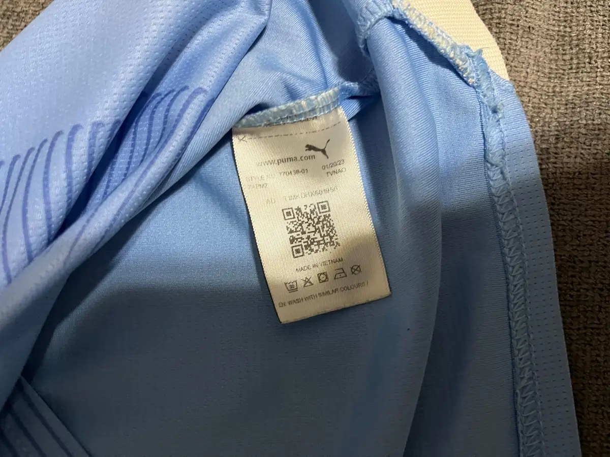 Puma Manchester City FC Home Jersey Light Blue Medium