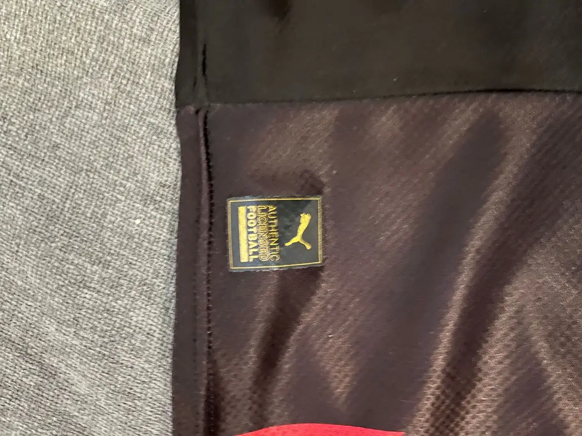 Puma Manchester City Football Jersey Black Red L