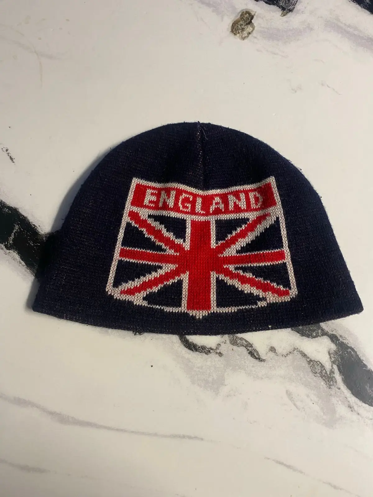 England Knit Beanie Navy Blue