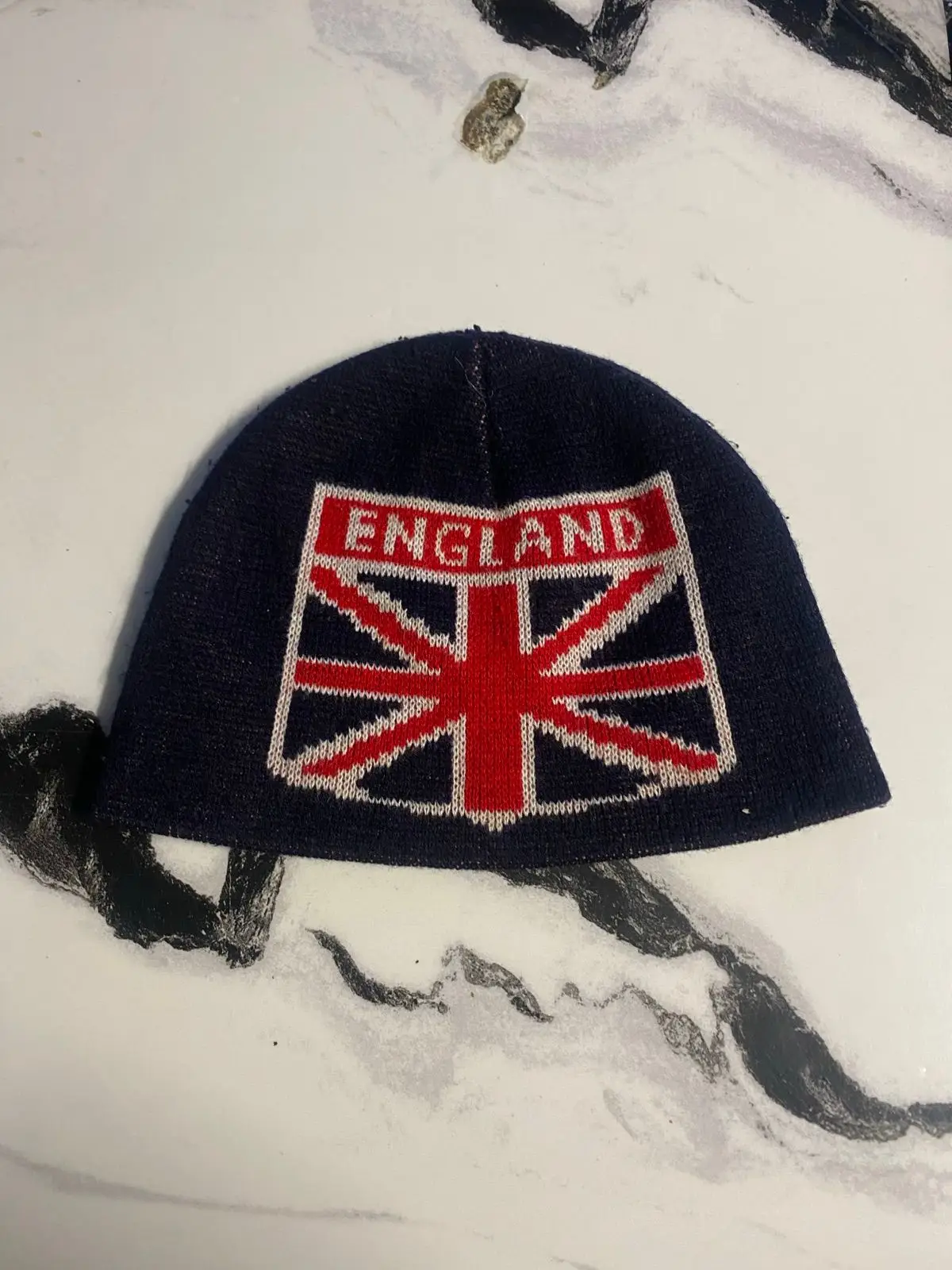 England Knit Beanie Navy Blue