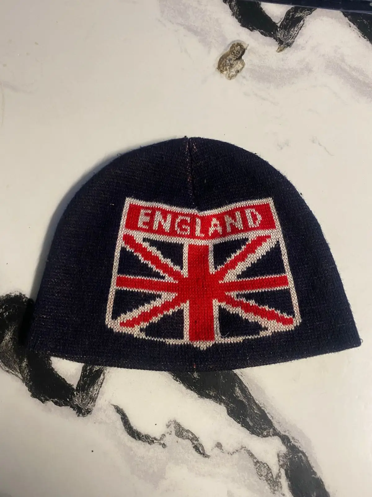 England Knit Beanie Navy Blue