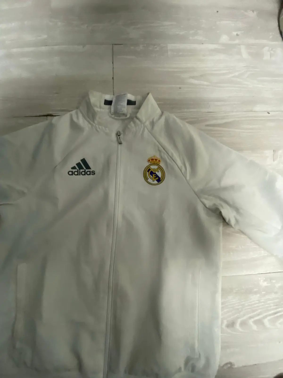 Adidas Real Madrid White Track Jacket