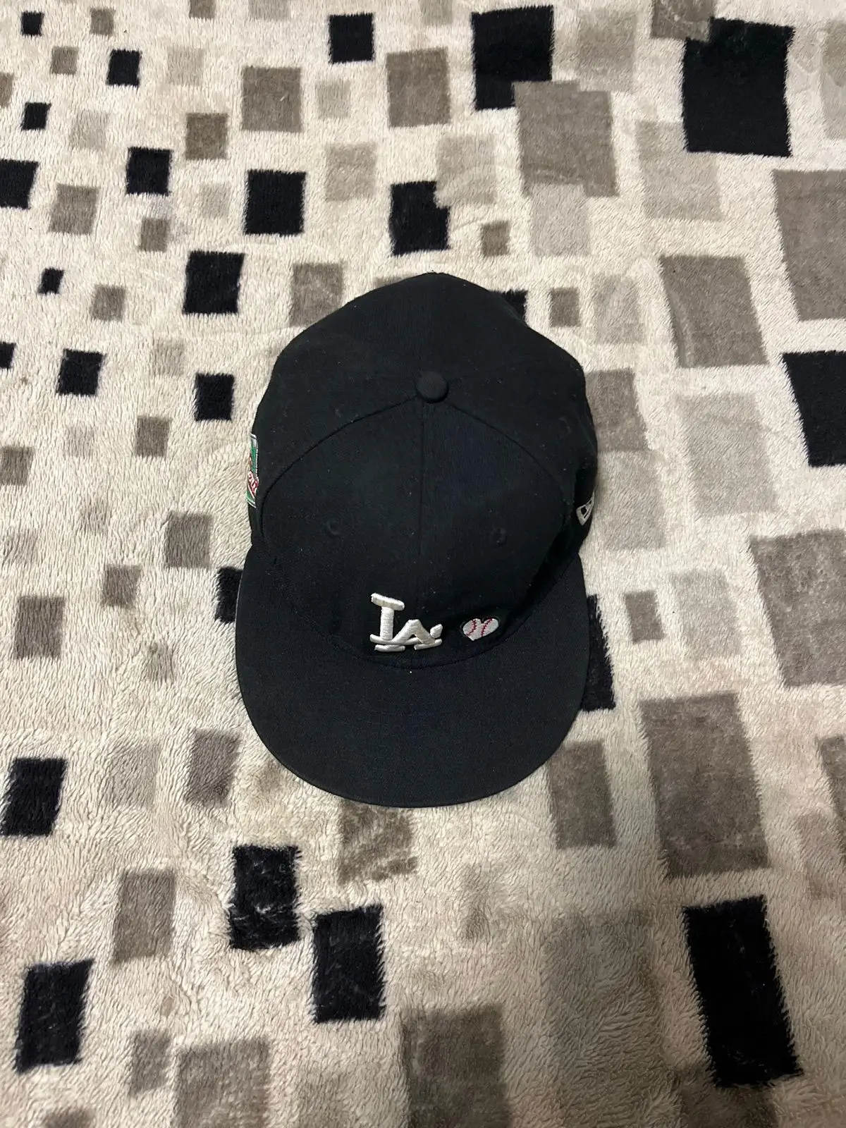 New Era Los Angeles Dodgers Black Fitted Cap