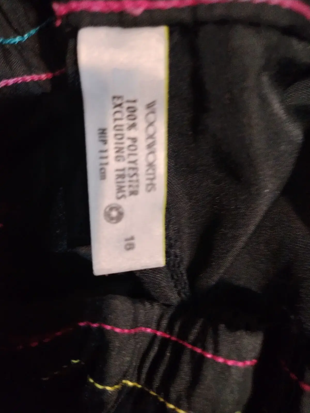 Woolworths Black Sporty Shorts Size 16