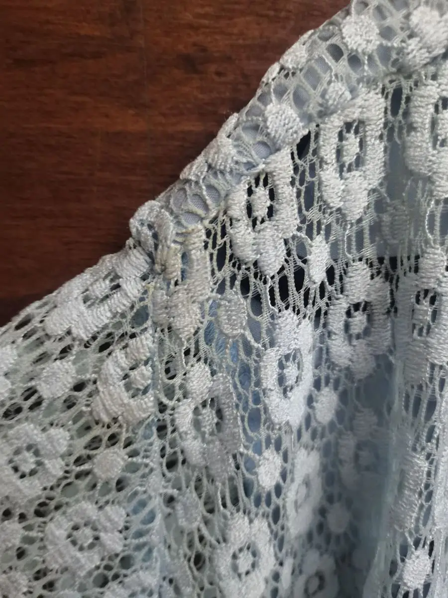 Miladys Light Blue Lace Cardigan XL