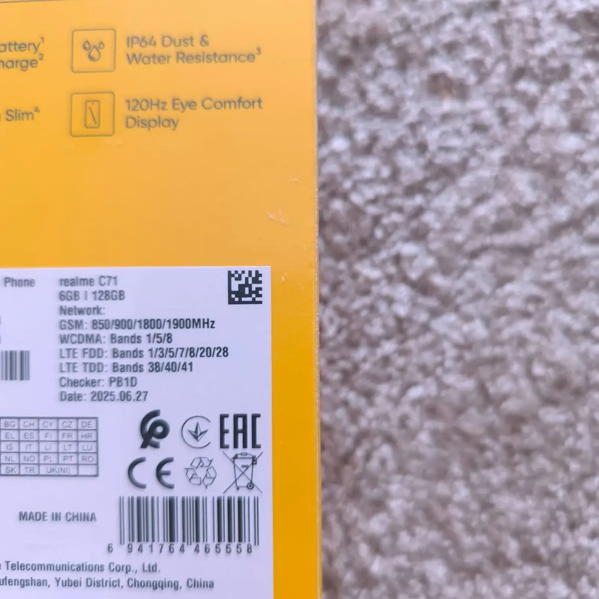 Realme C71 128GB Sealed Phone