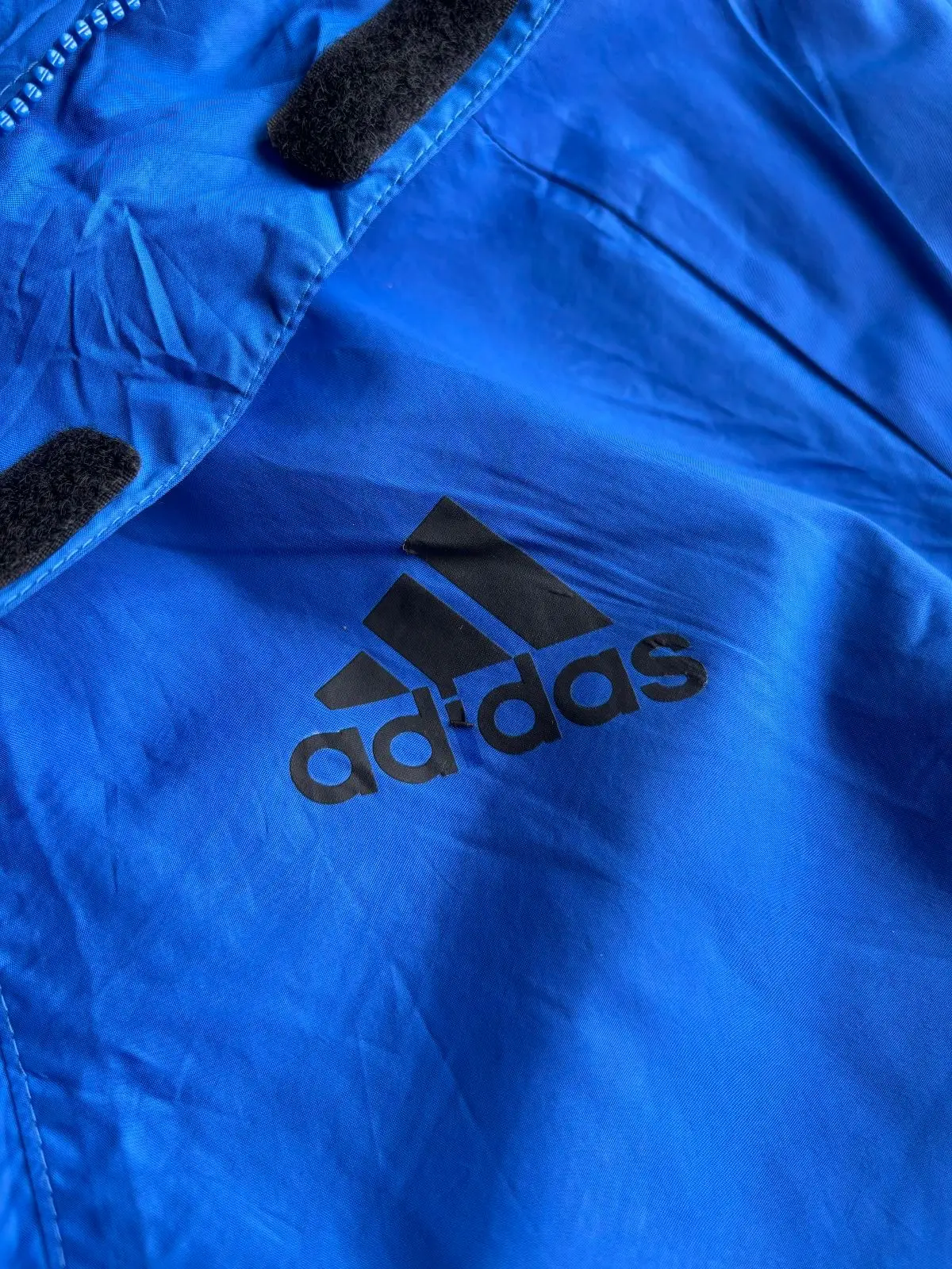 Adidas Blue Windbreaker Jacket S